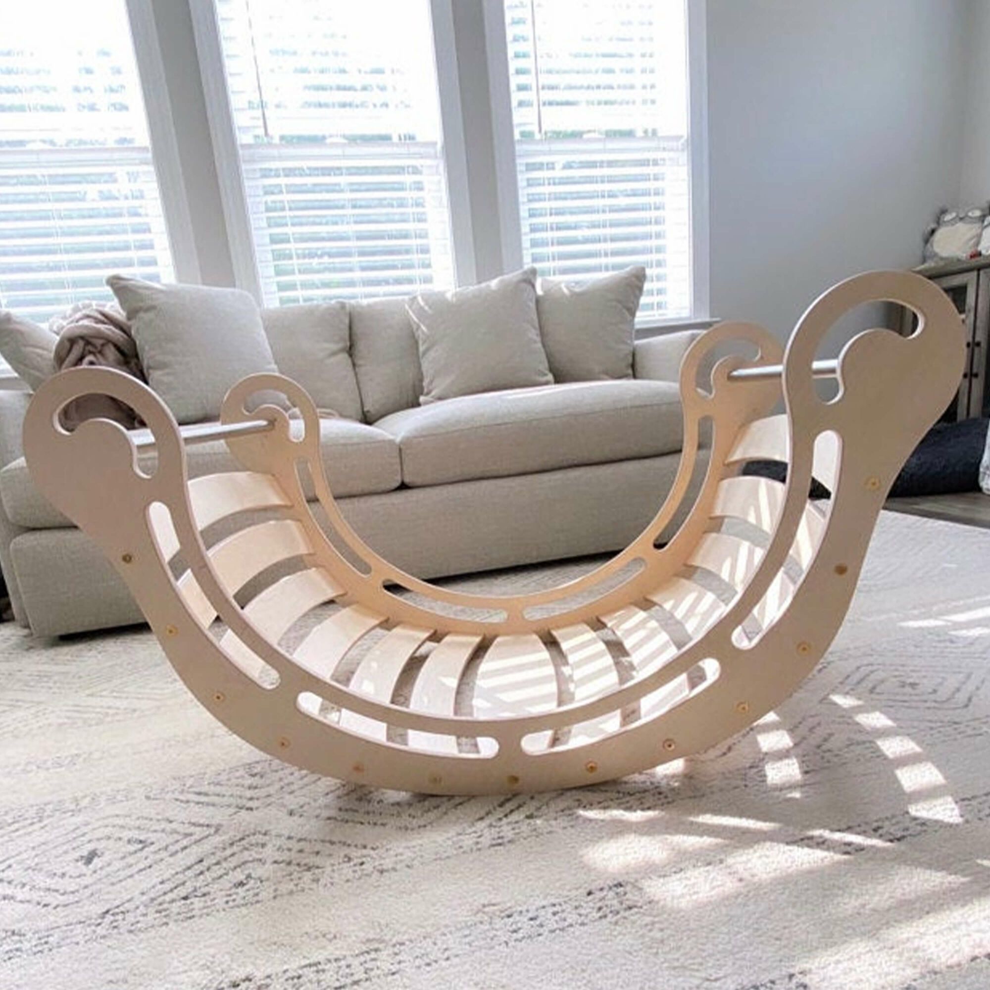 KateHaa Wooden XXL Rocker - Natural