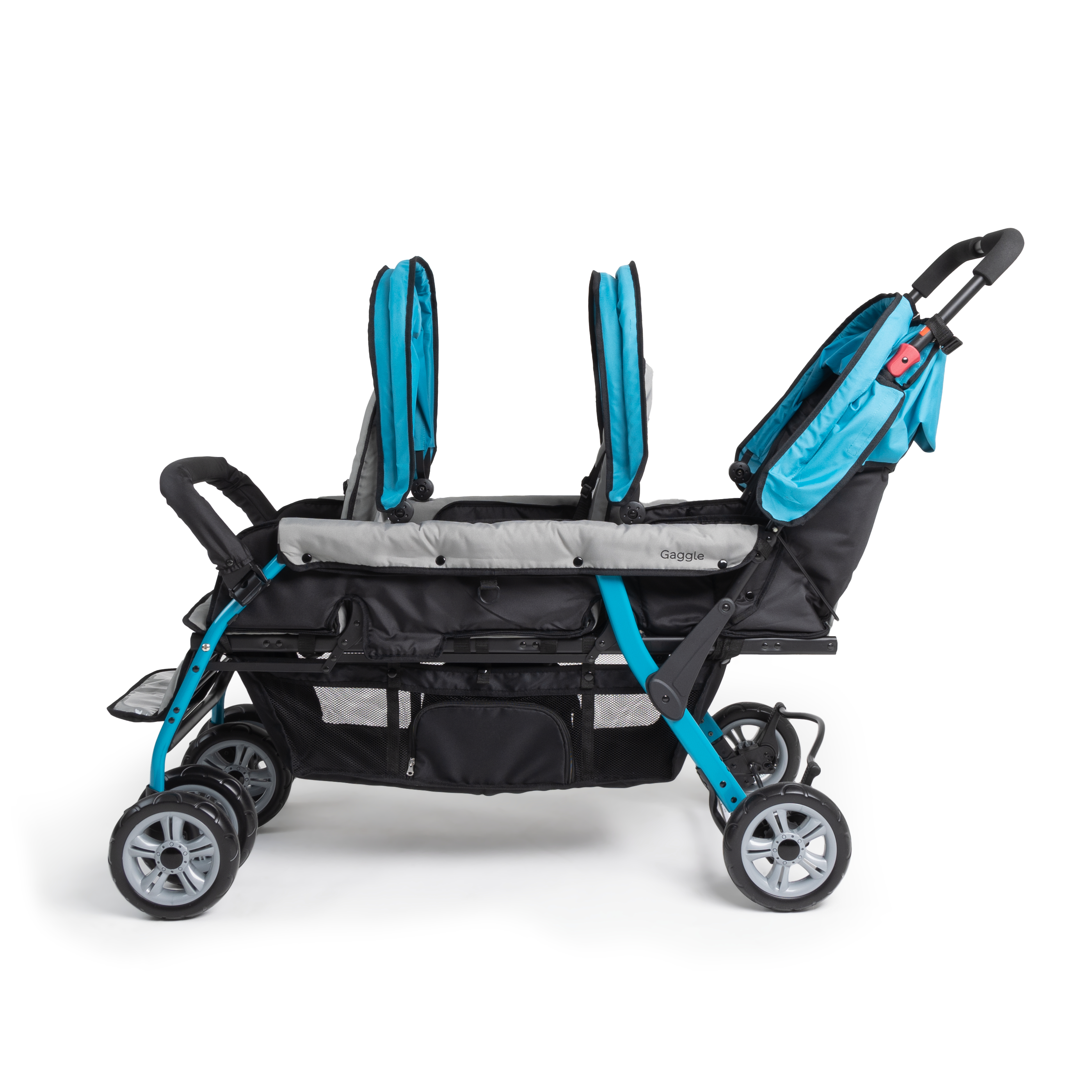 Gaggle Compass Stroller for 3 Children - Turquoise