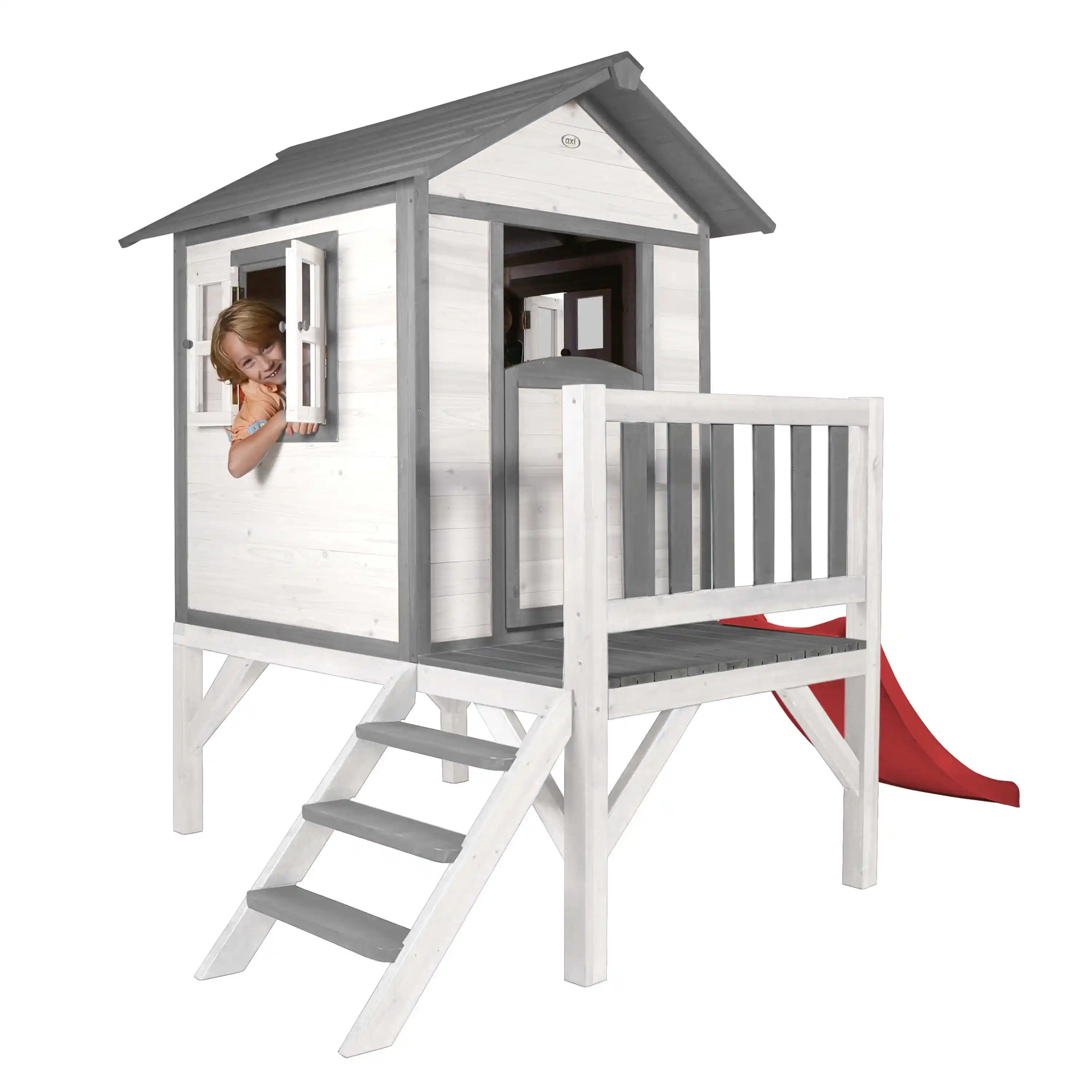 AXI Lodge XL Playhouse Classic - Red Slide