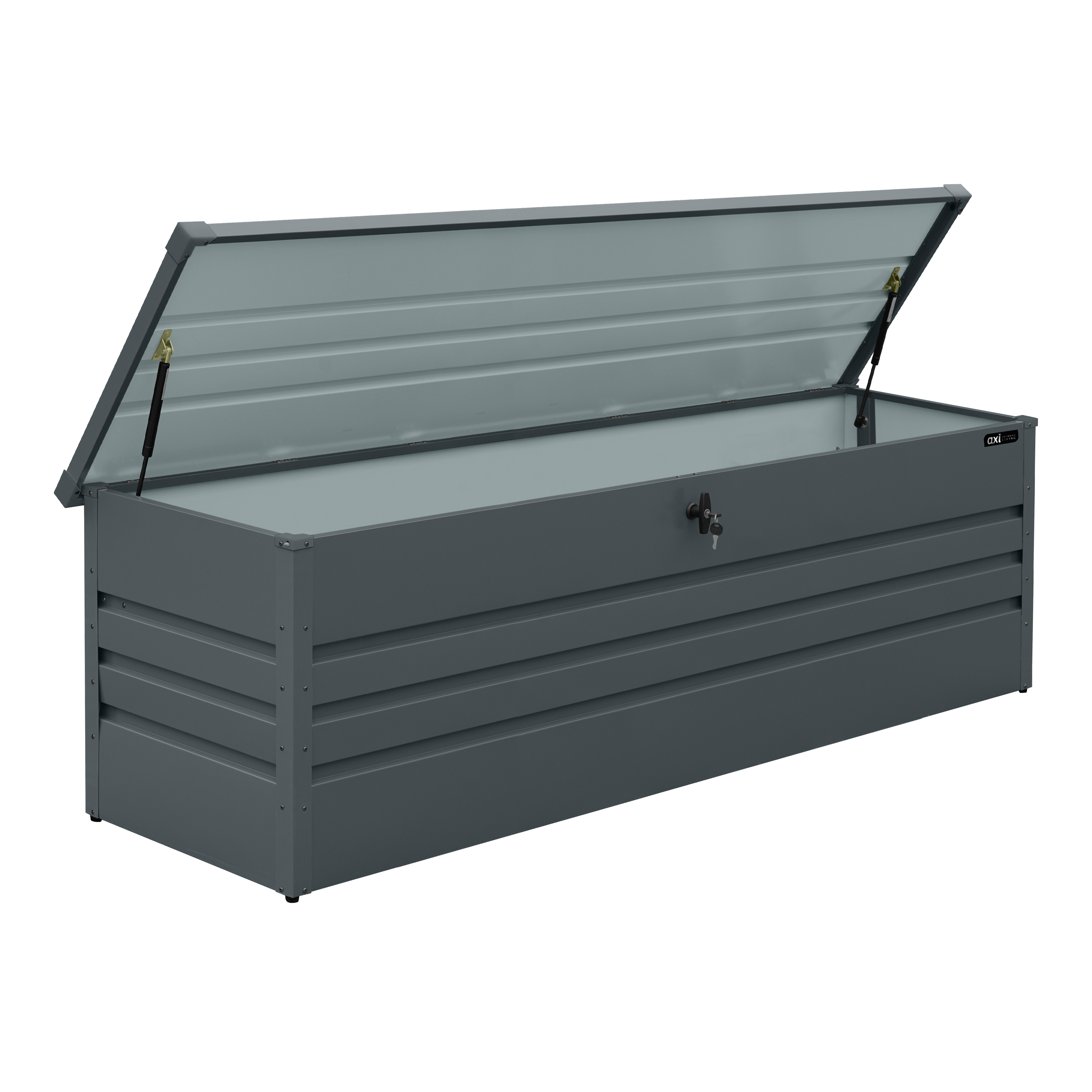 AXI Miles Metal Storage Box 1000 Anthracite - 185x82x75cm