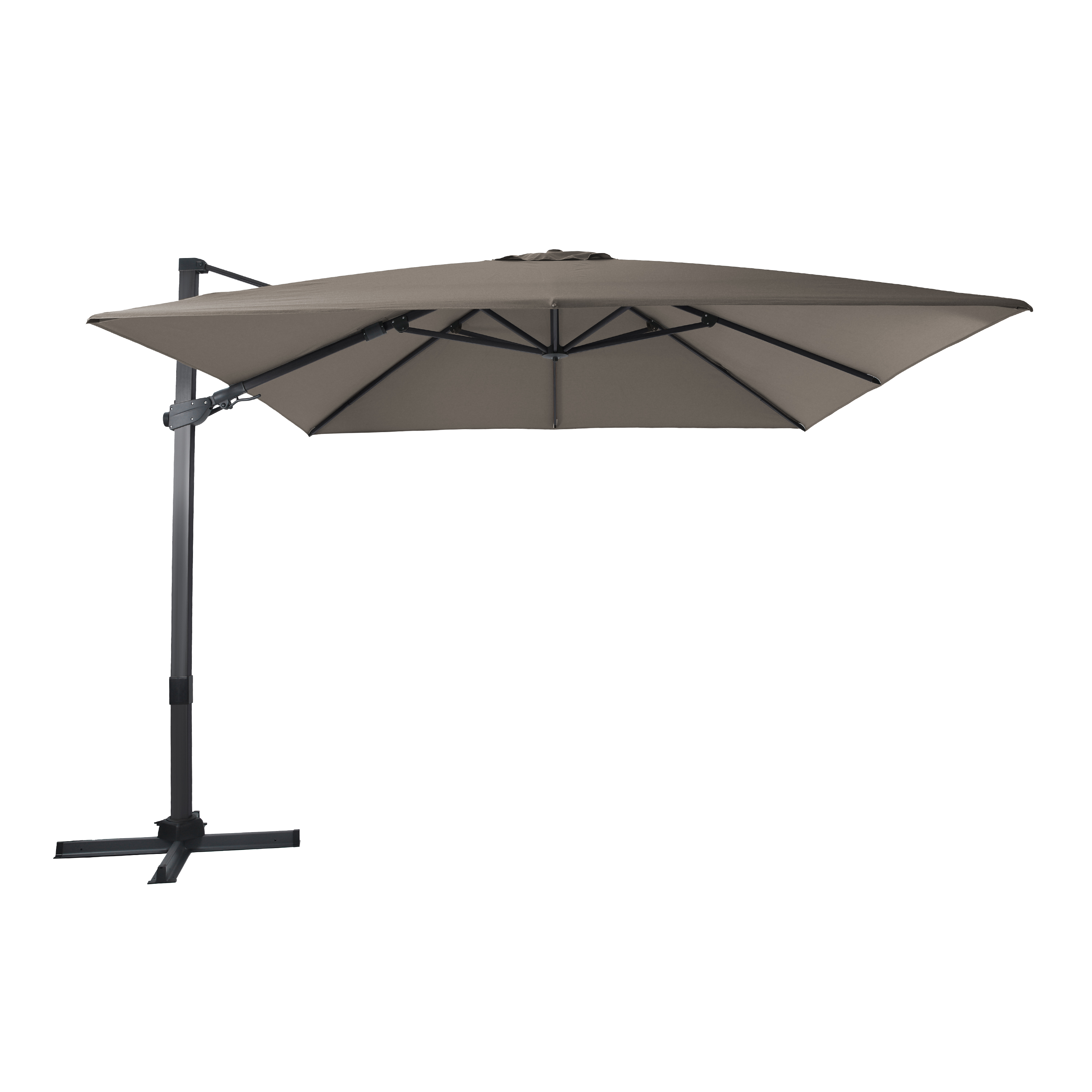 AXI Apollo Premium Cantilever Parasol 300x300cm - Grey/Taupe