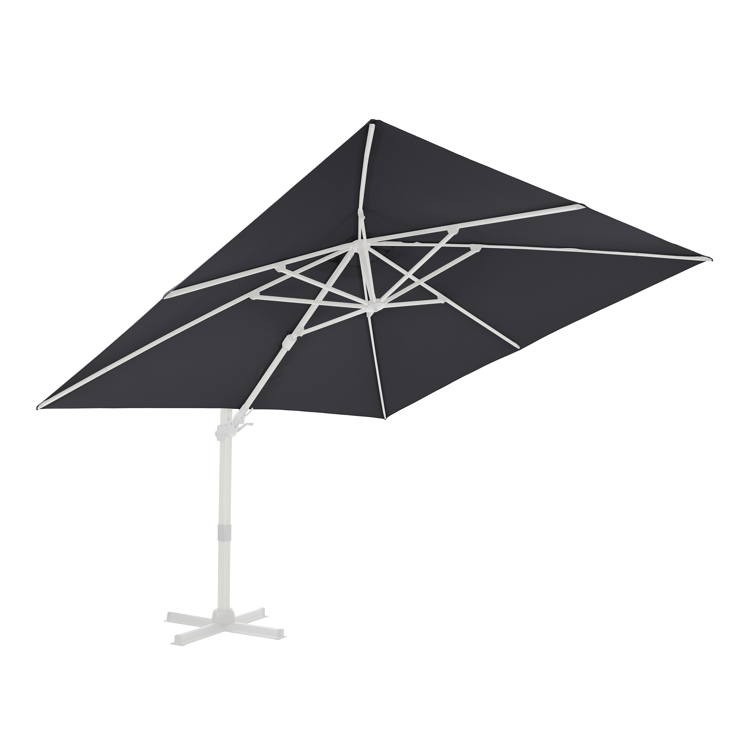 AXI Apollo Premium Cantilever Parasol 300x300cm - White/Grey