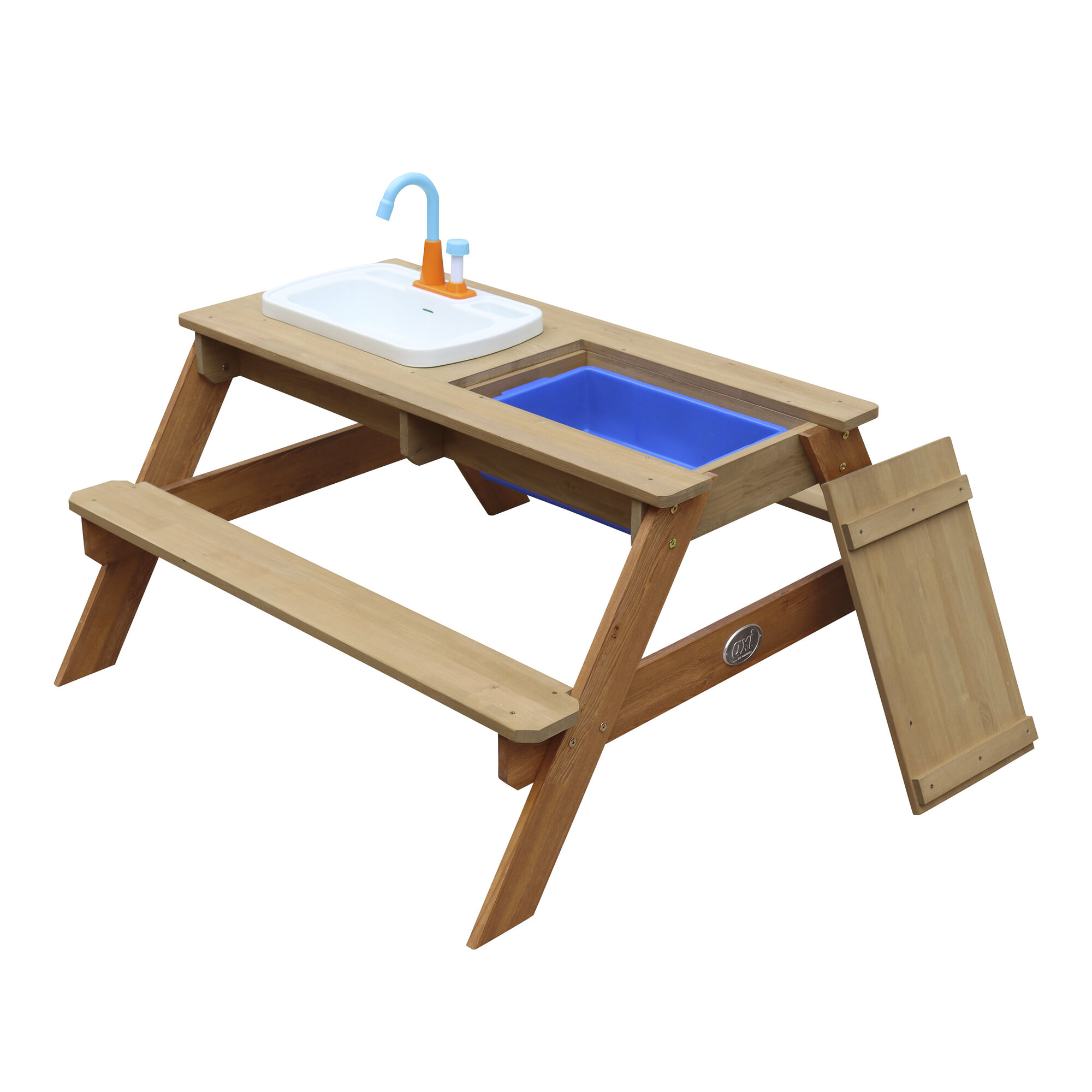 productfoto AXI Emily Zand & Water Picknicktafel met Speelkeuken wastafel Bruin