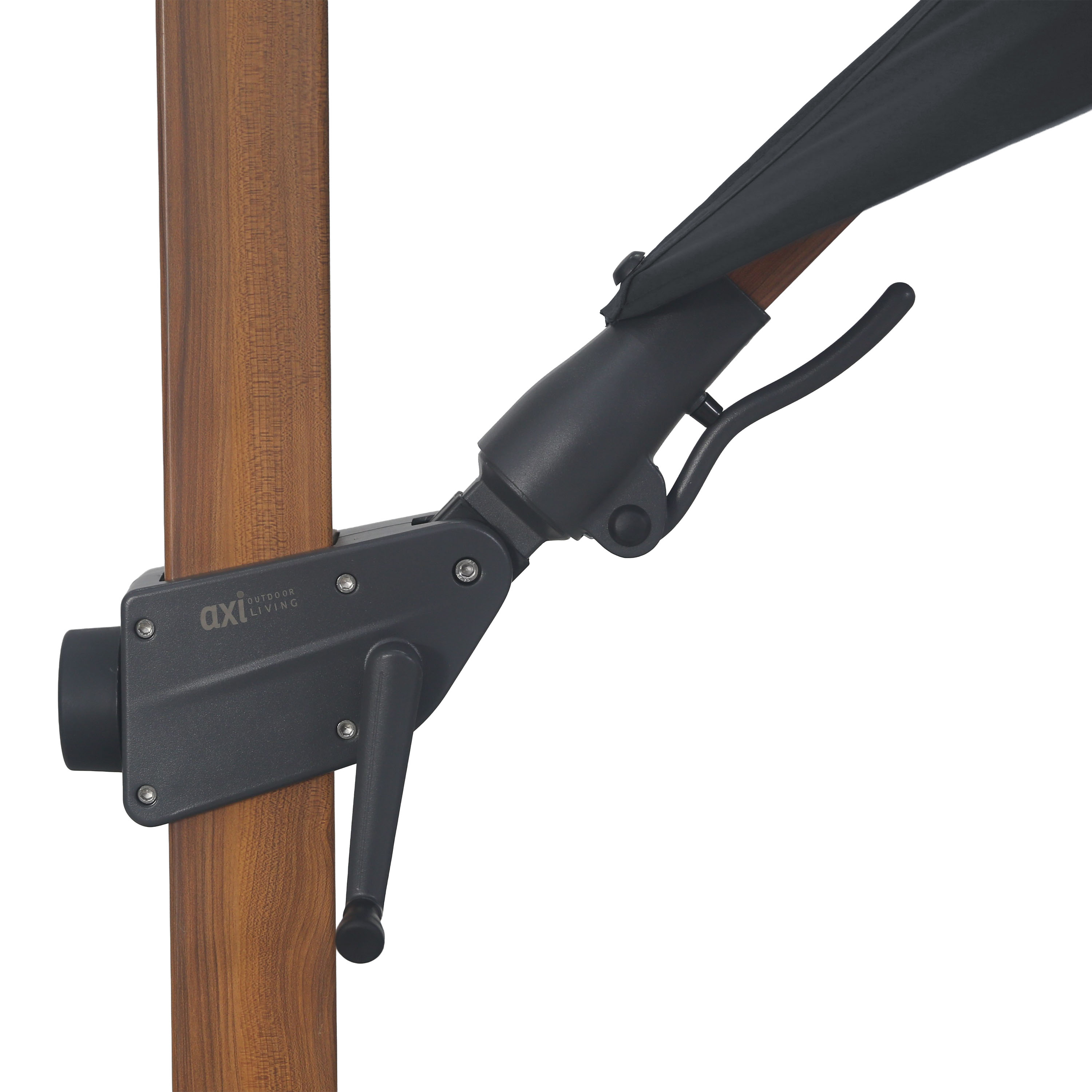 AXI Solis Cantilever Parasol Ø 300cm Wood-look/Grey