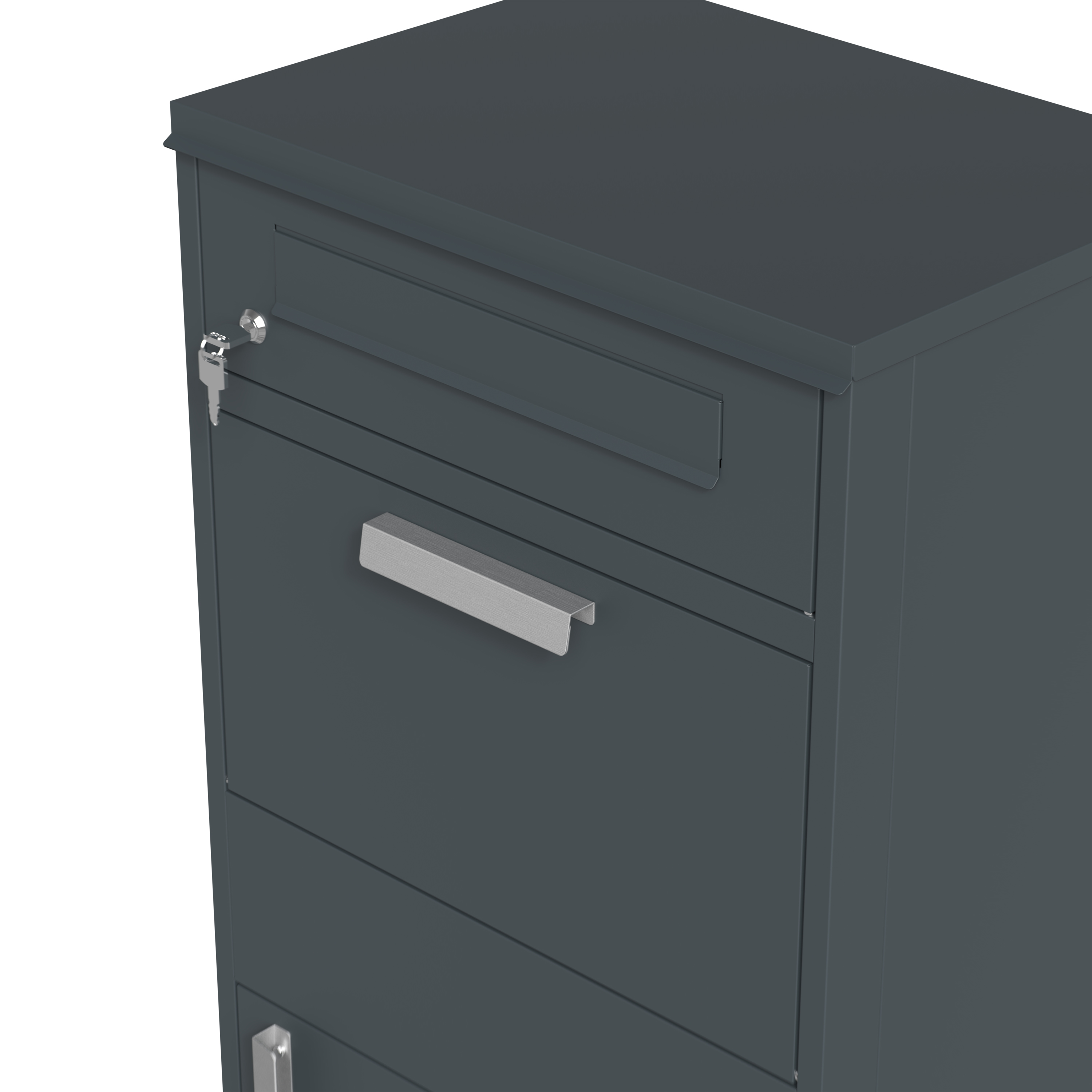 AXI Levi Metal Parcel Mailbox in Anthracite