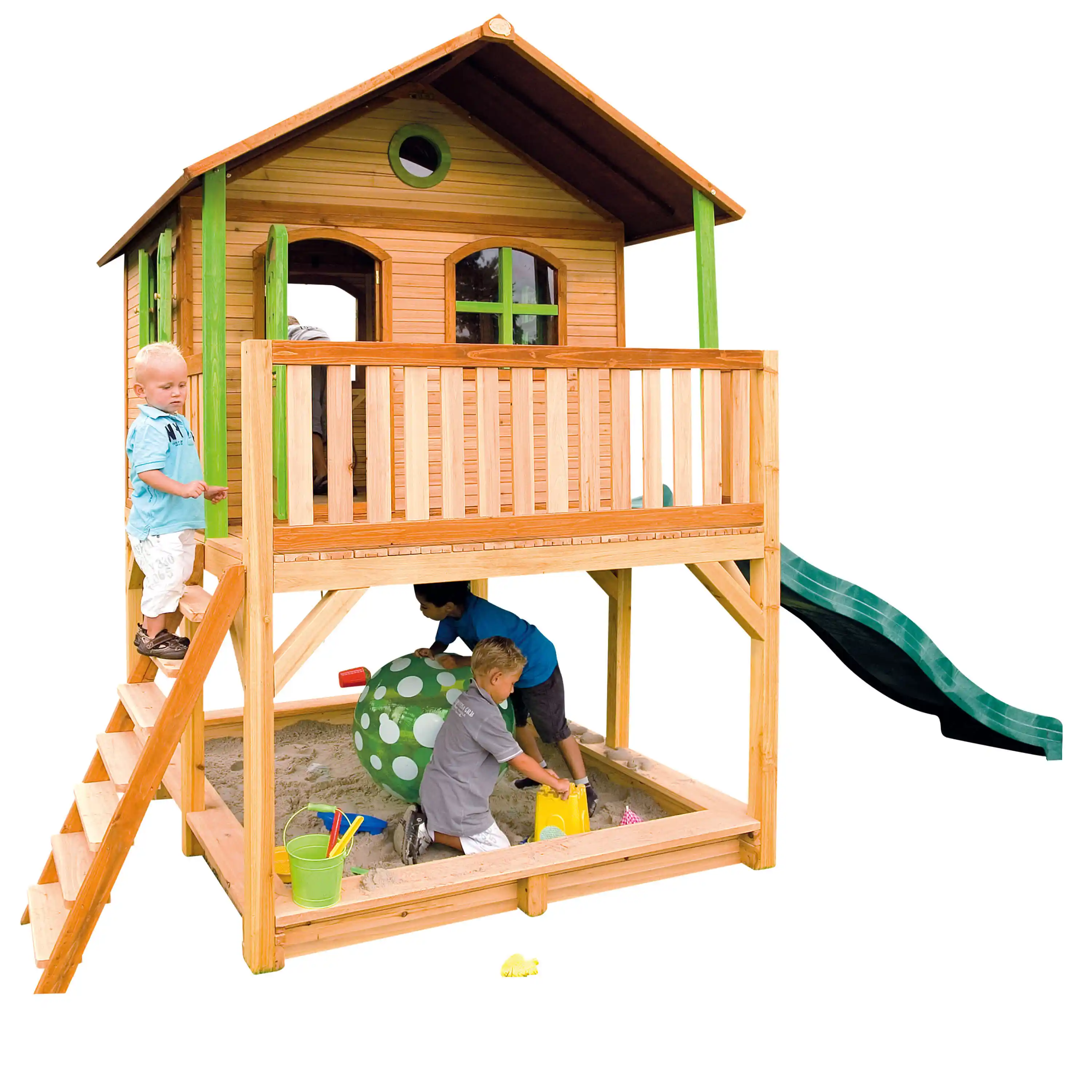 AXI Marc Playhouse Brown/Green - Green Slide