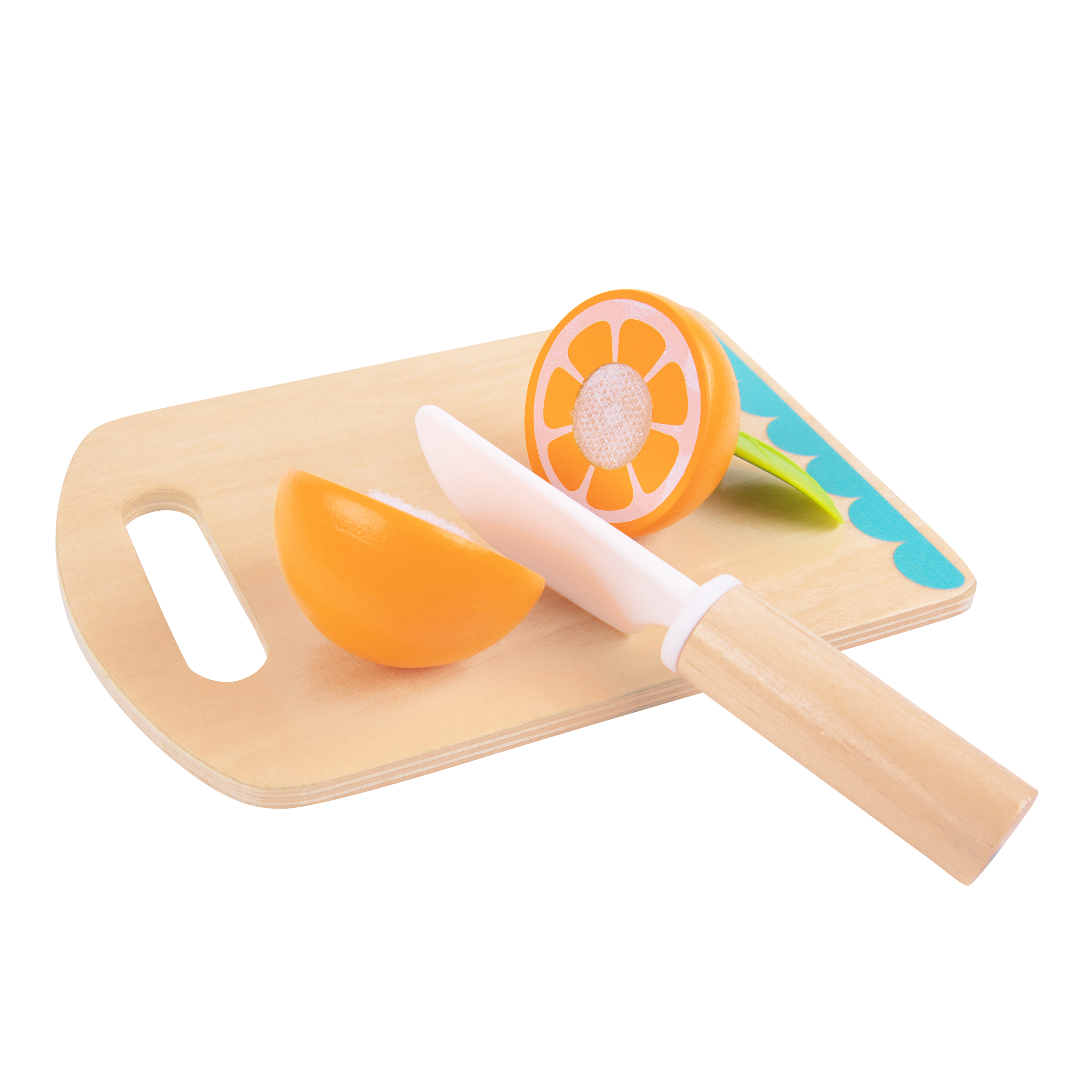 Tooky Toy Wooden Cutting Play Set Fruit