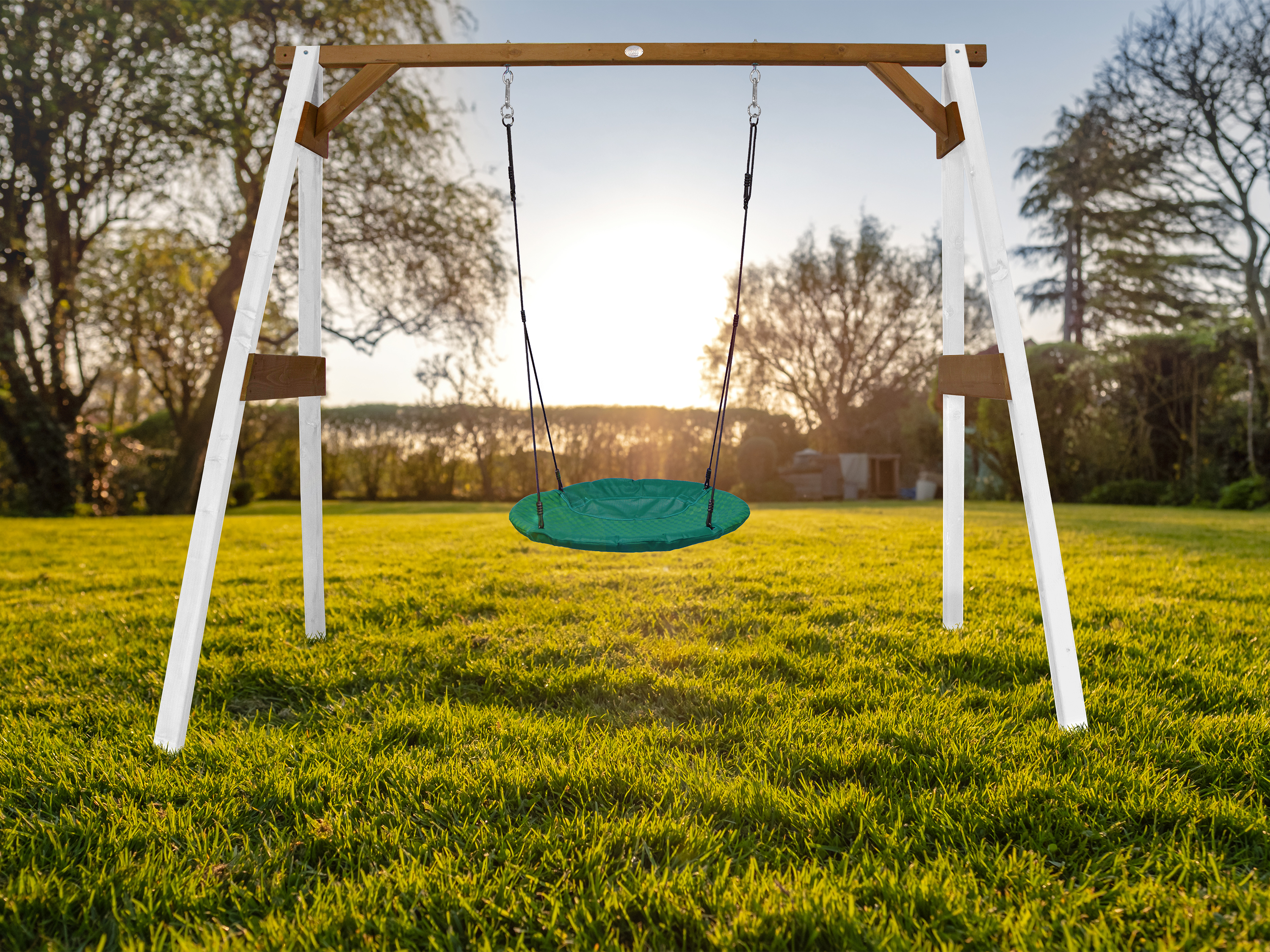 AXI Summer Nest Swing Set - White/Brown