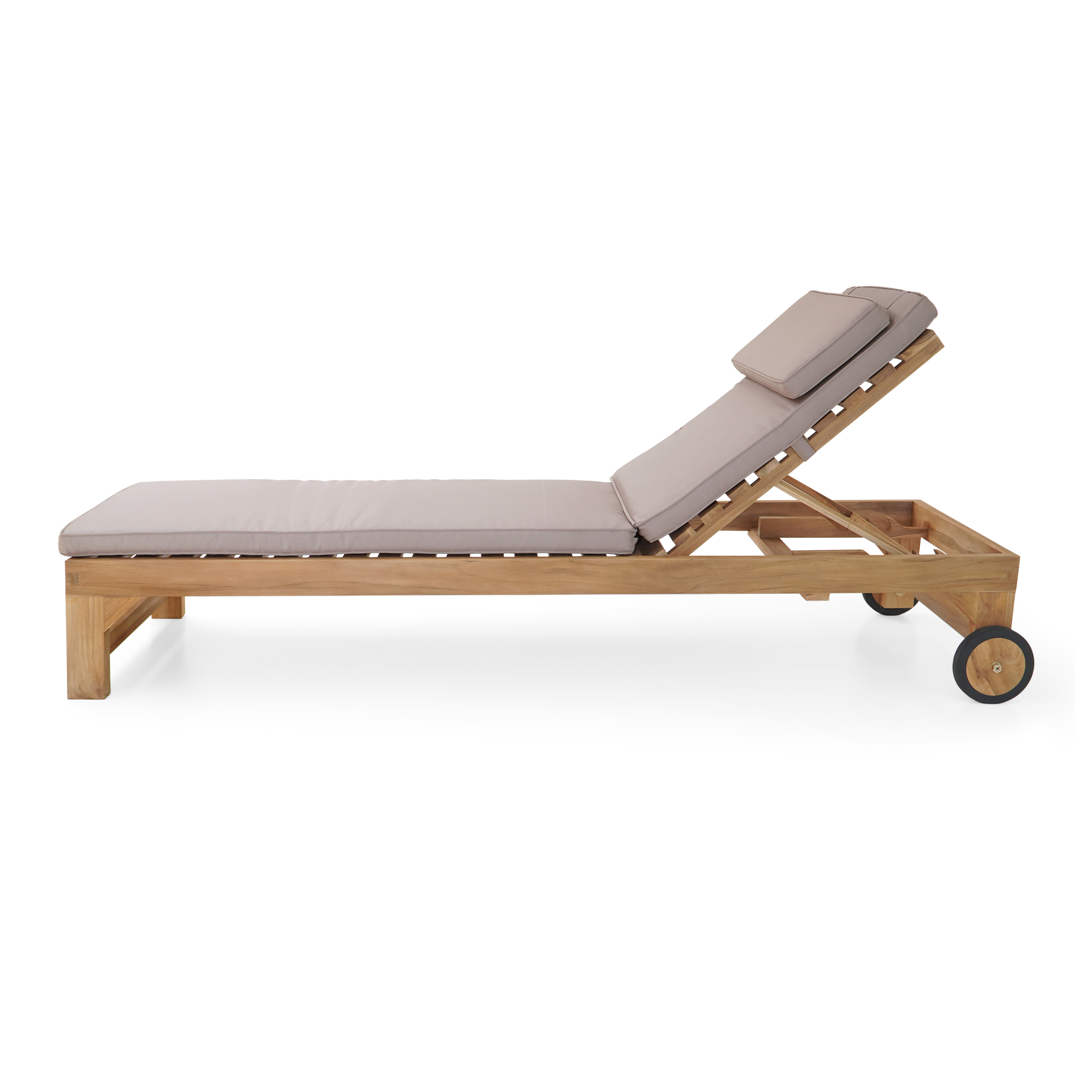 AXI Rama Sunbed with cushion - Teak