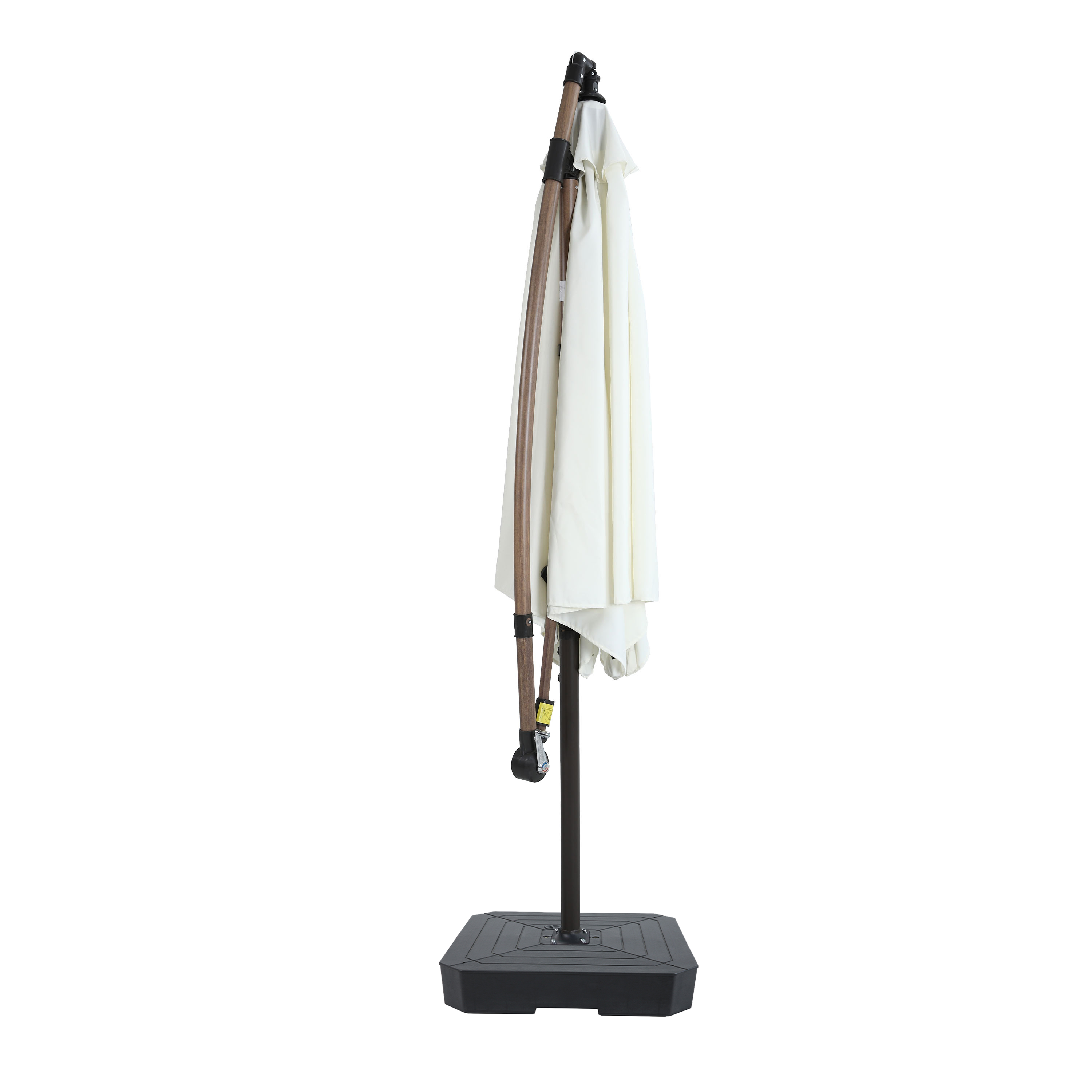 AXI Dion Cantilever Parasol Ø 300cm incl. parasol base Oak-look/Beige