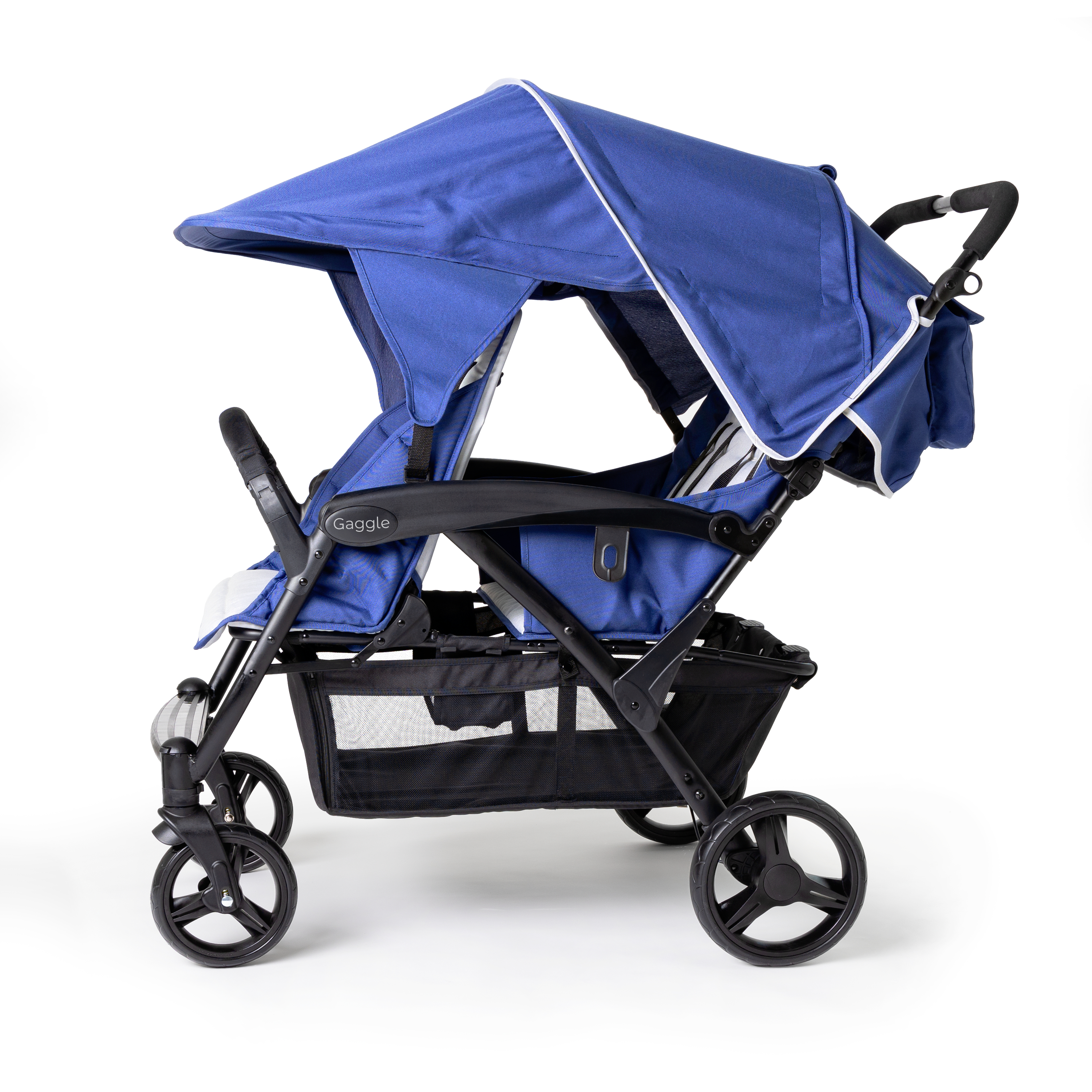 Gaggle Odyssey 4x4 Quad Stroller for 4 Children - Blue/Black