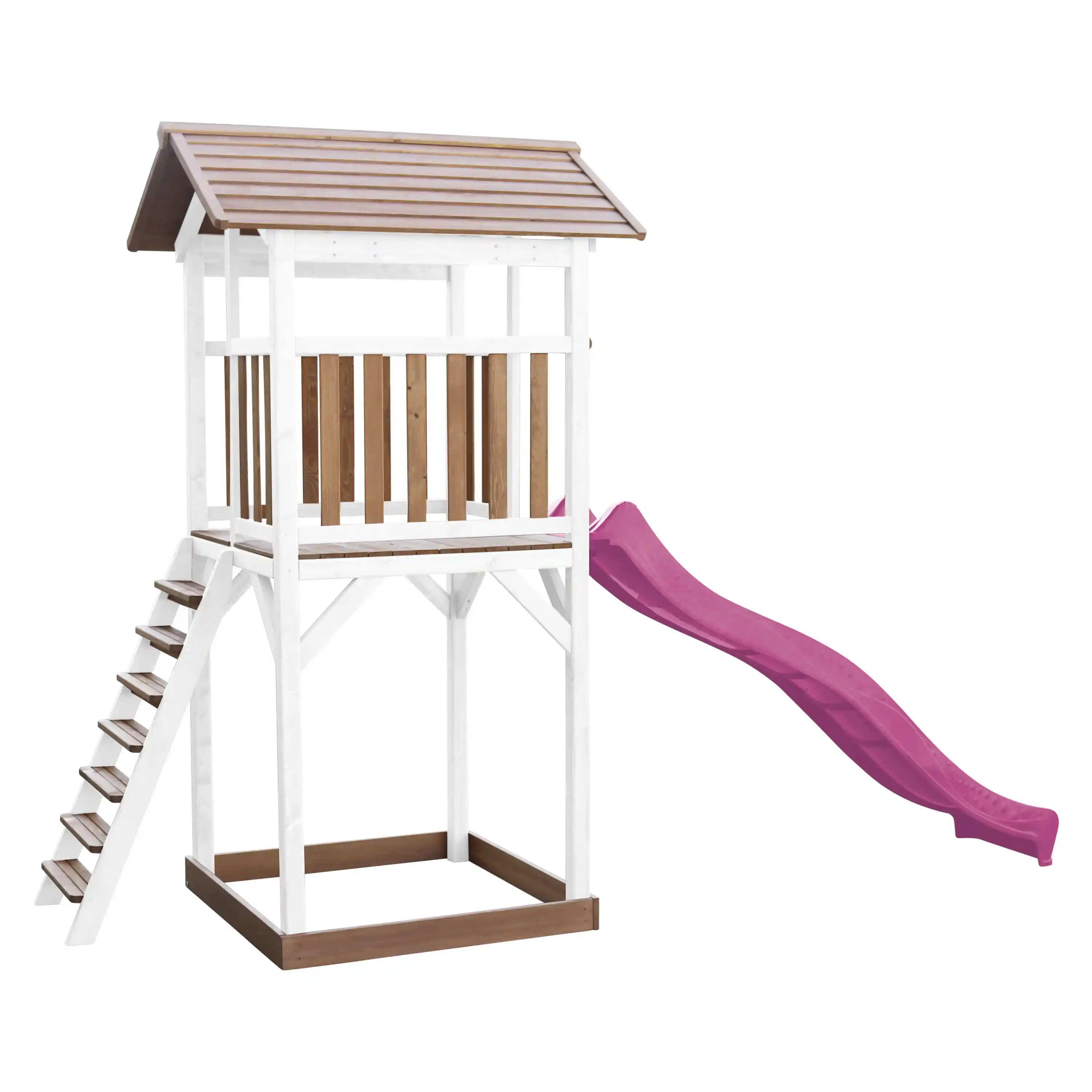 AXI Beach Tower Brown/White - Purple Slide