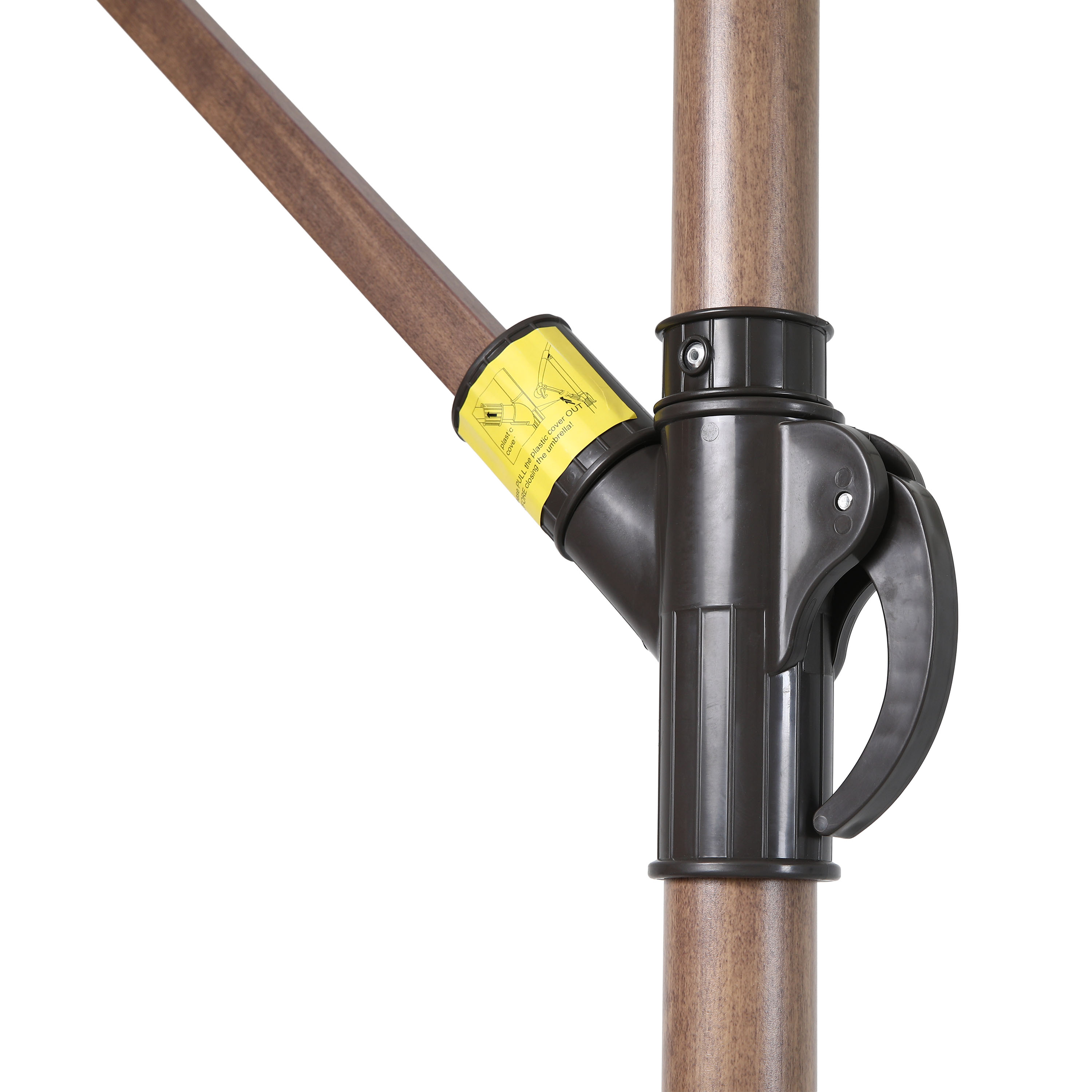 AXI Dion Cantilever Parasol Ø 300cm Oak-look/Terracotta