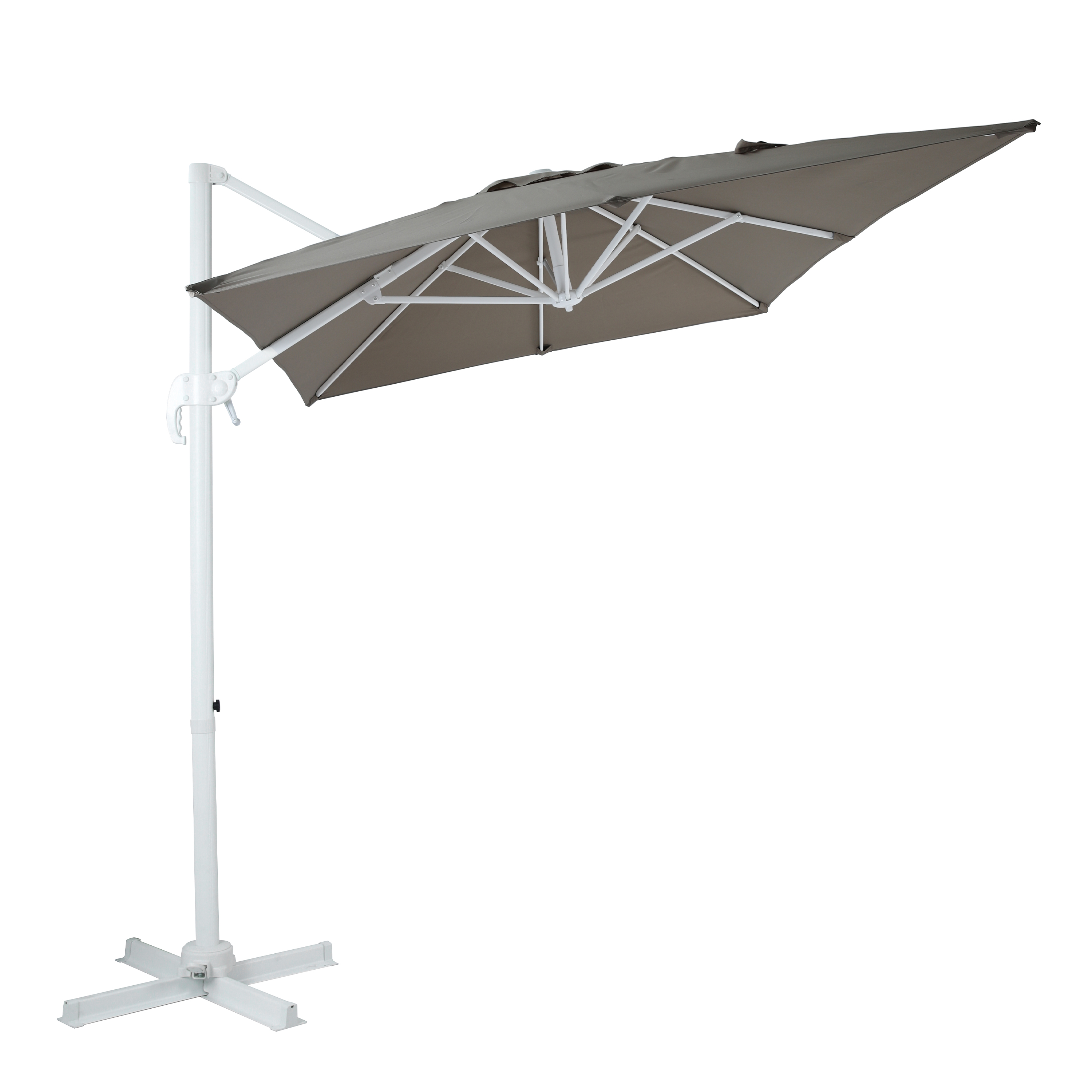 AXI Coco Cantilever Parasol 200x300cm - White/Taupe
