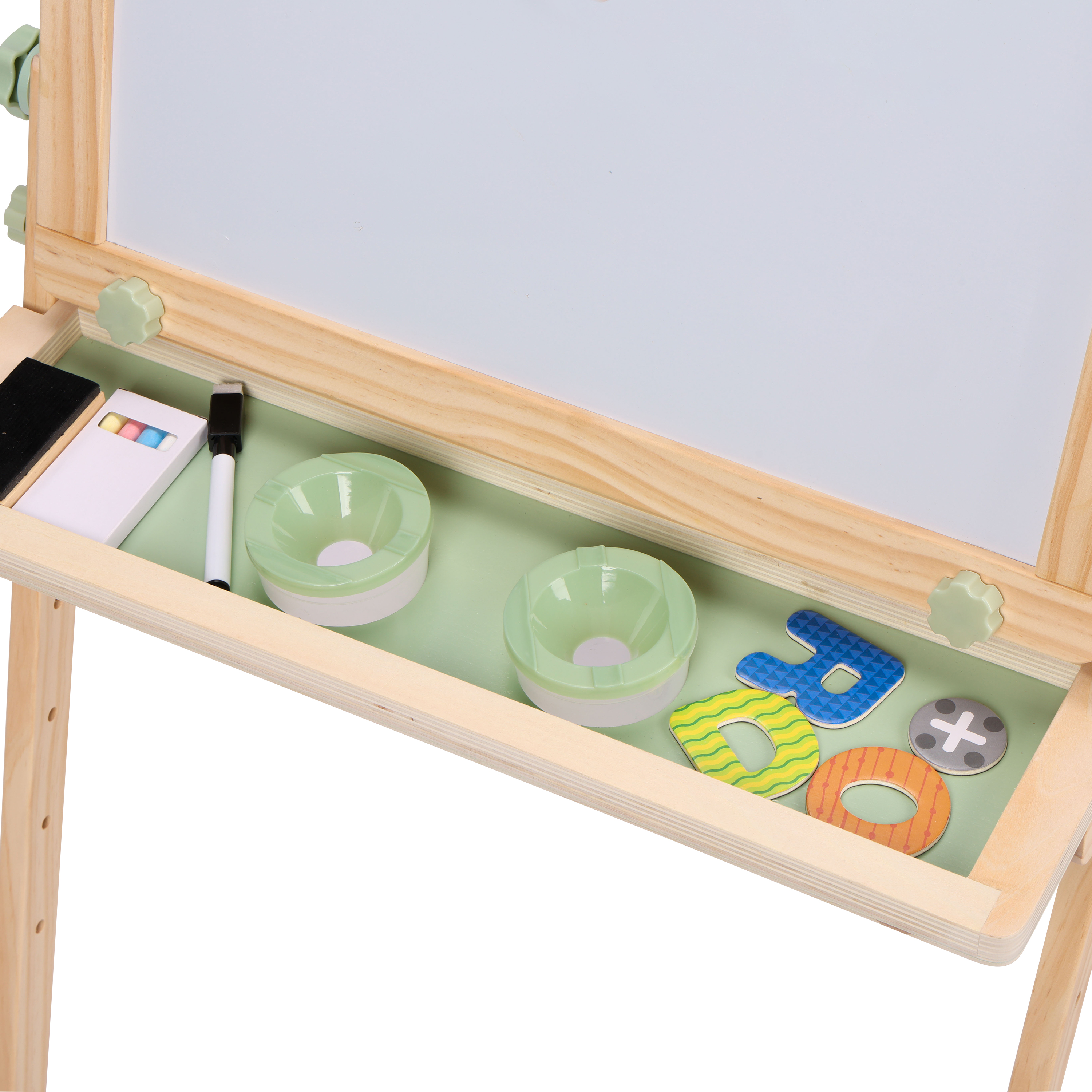 Sunny Mika Activity Easel with Pegboard - Natural Brown