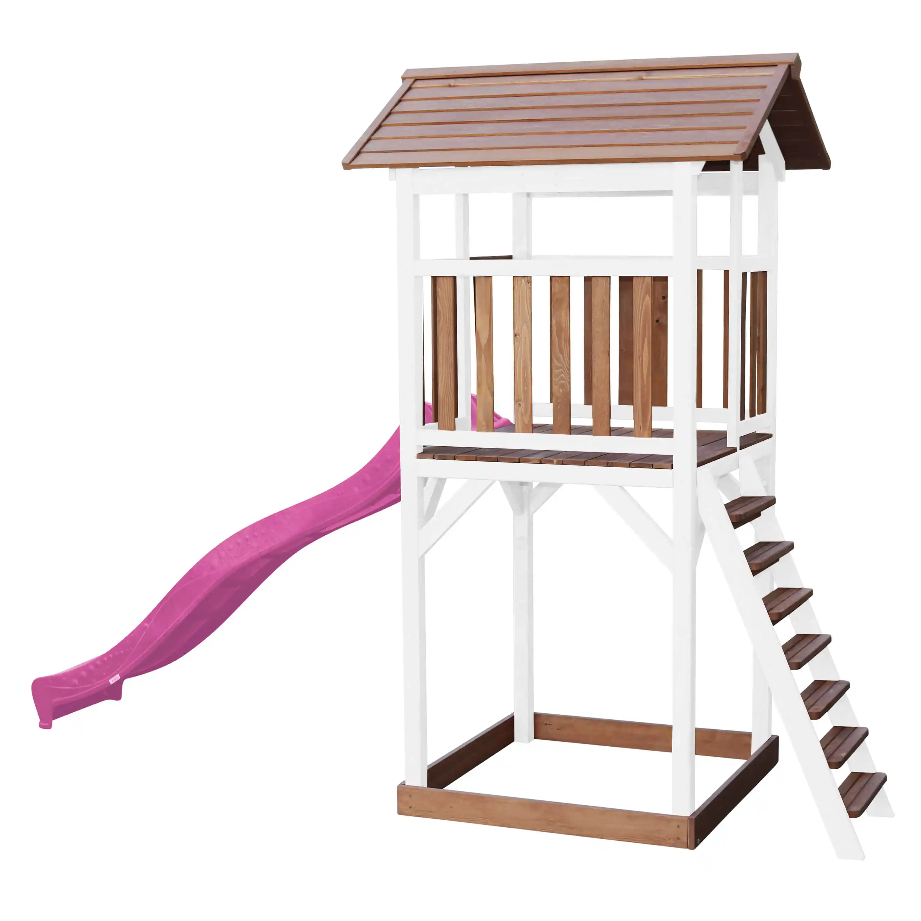 AXI Beach Tower Brown/White - Purple Slide