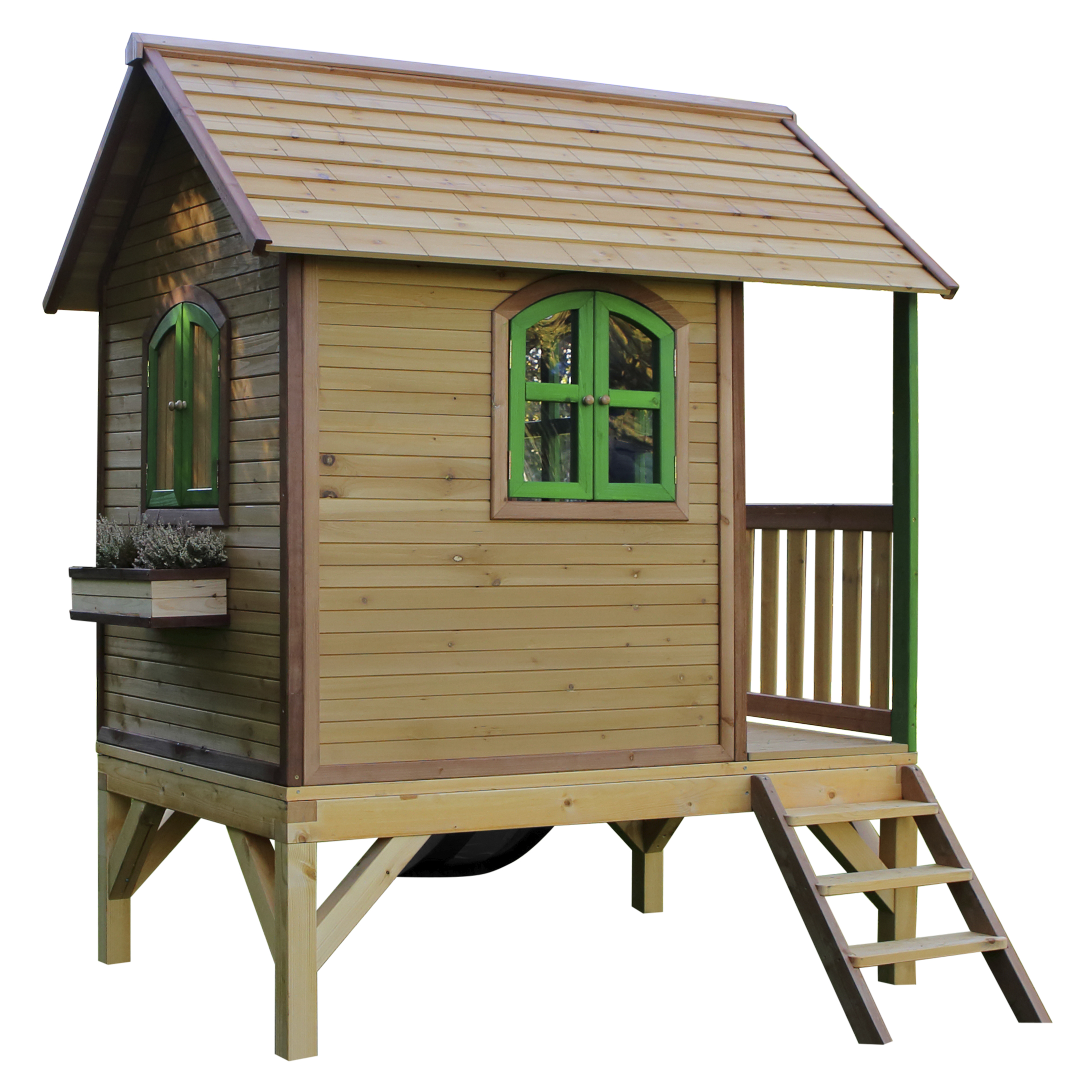 AXI Tom Playhouse Brown/Green - Grey Slide-8717973938040 AXI Tom Playhouse Brown/Green - Grey Slide