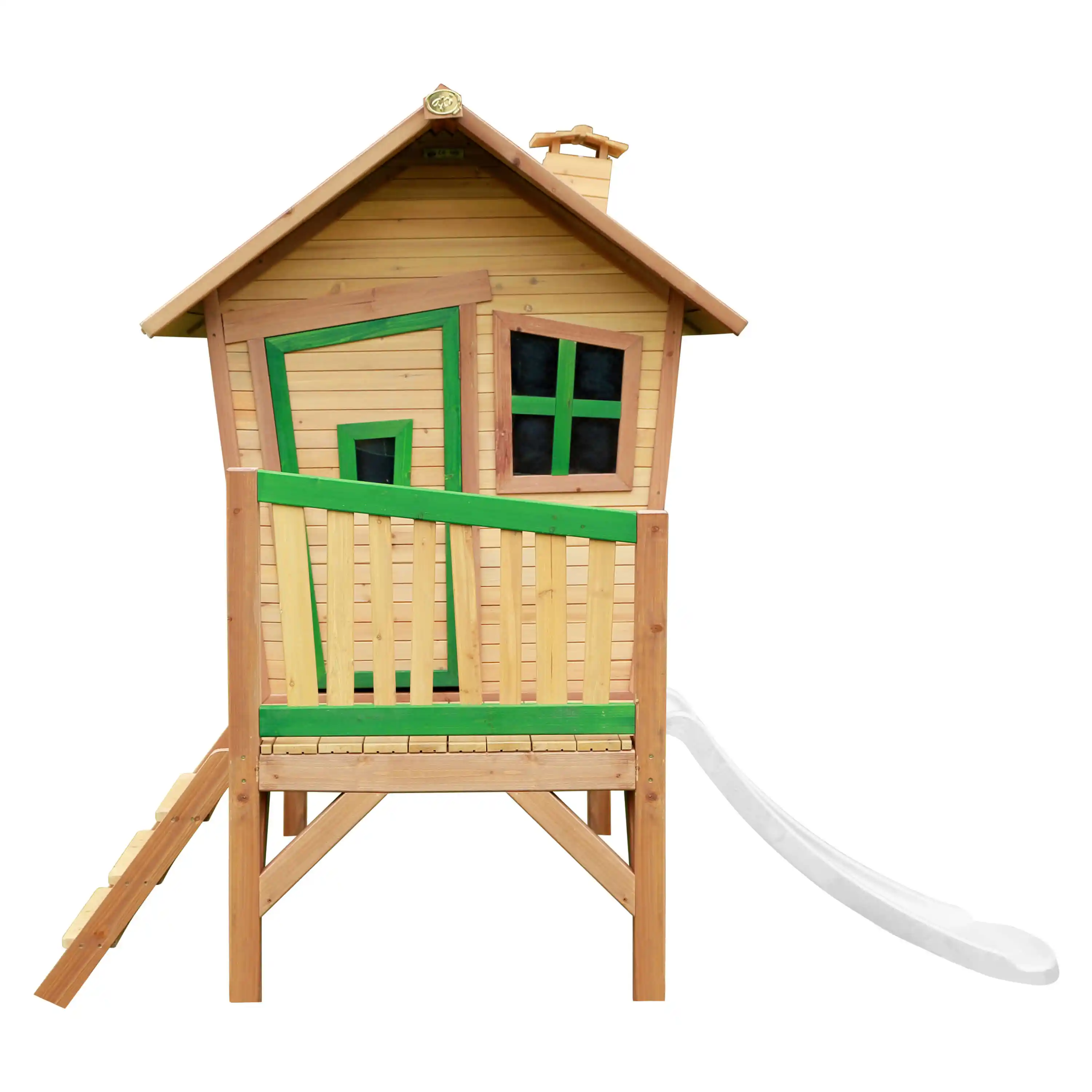 AXI Robin Playhouse Brown/Green - White Slide