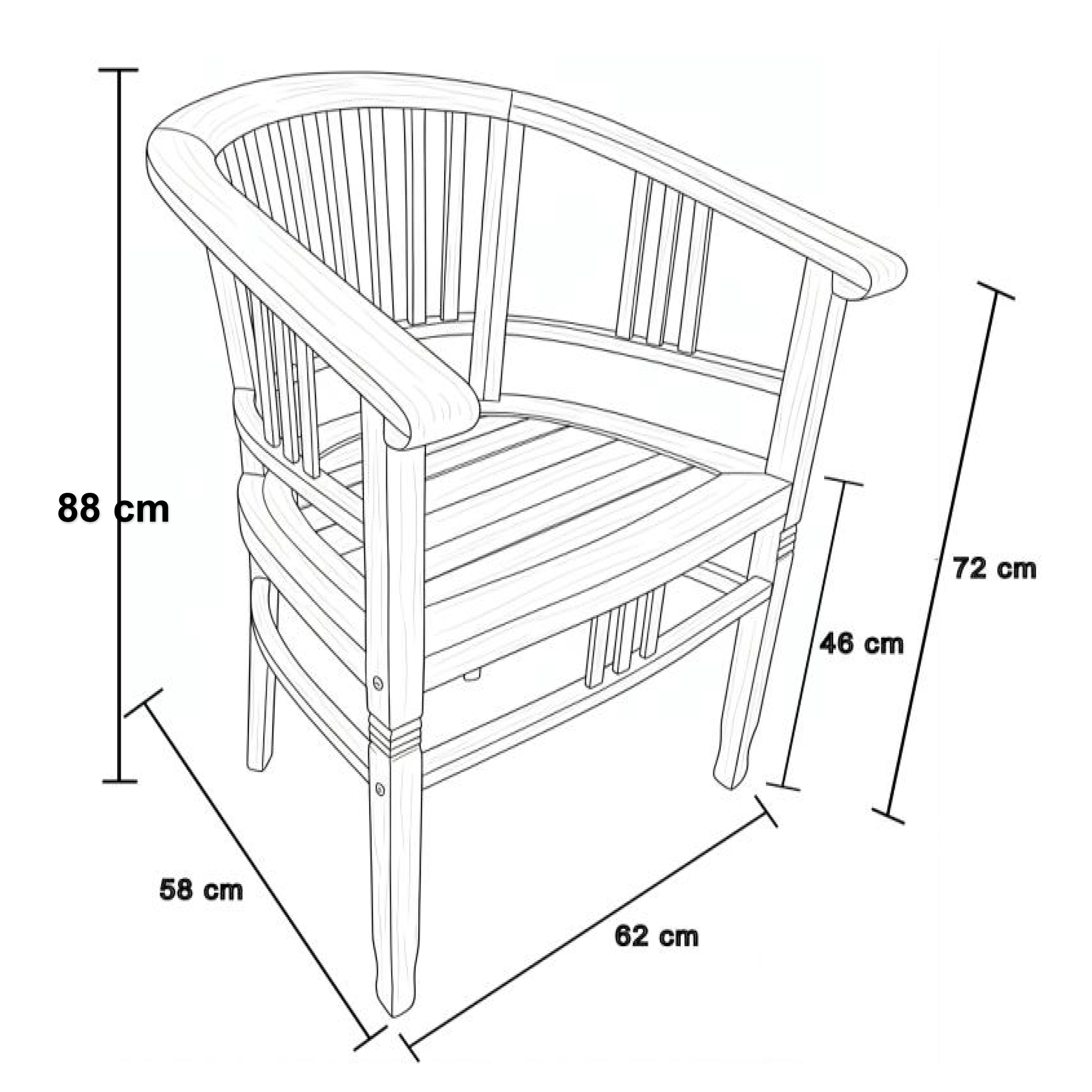 AXI Talia Teak Chairs – Set 2 pieces