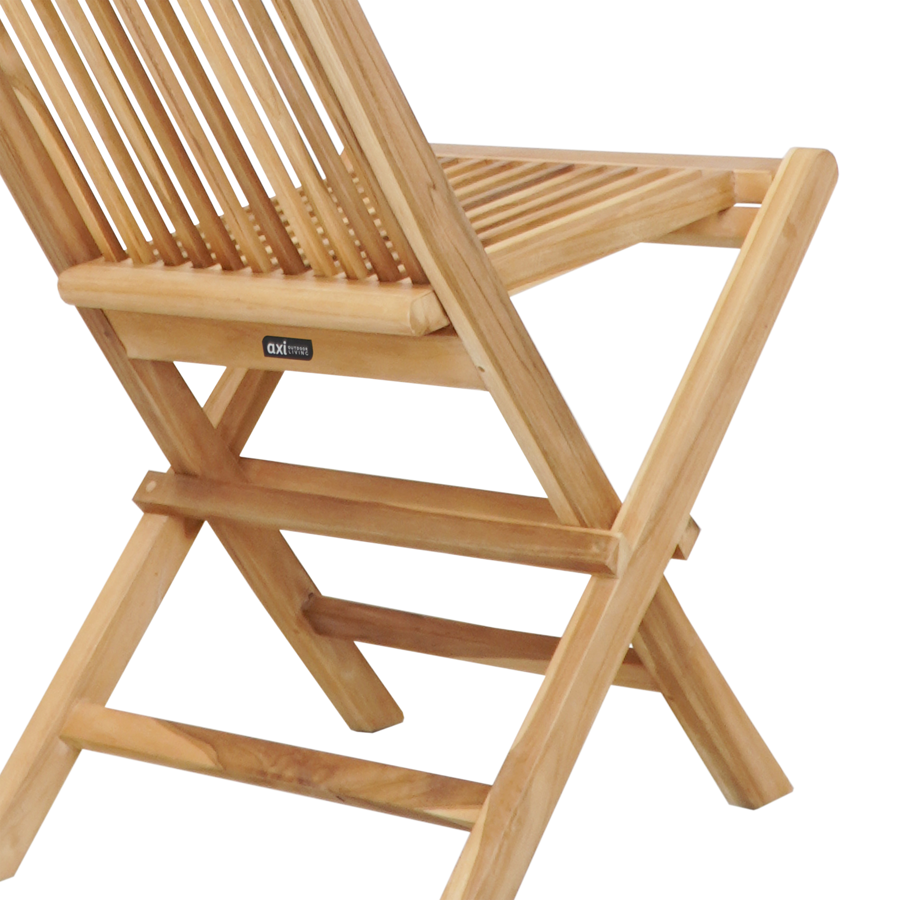 AXI Jules Teak Folding Chairs Brown – Set 2 pieces