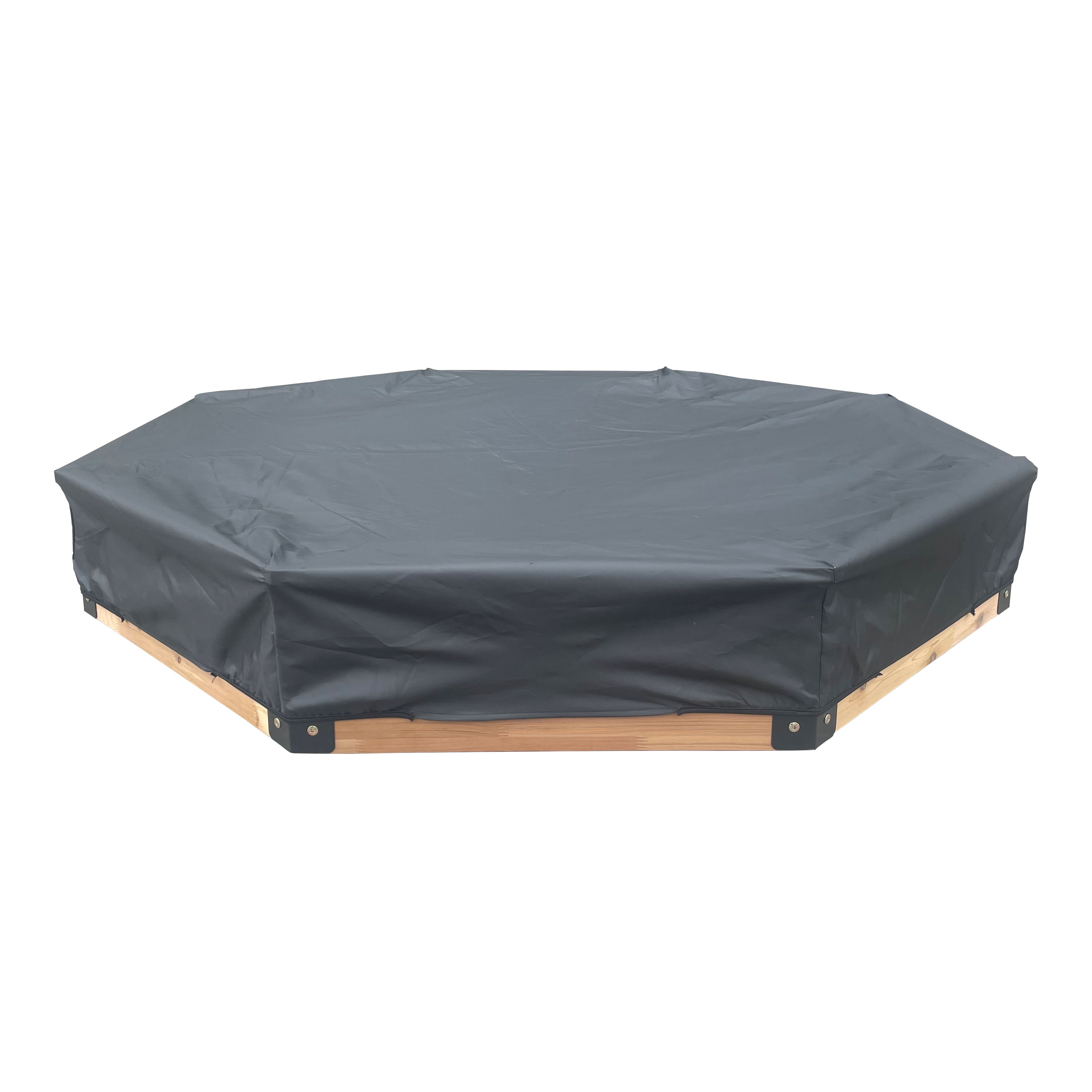 AXI Onno XXL Sandbox Octagonal - 200 x 200 cm - Brown/Anthracite