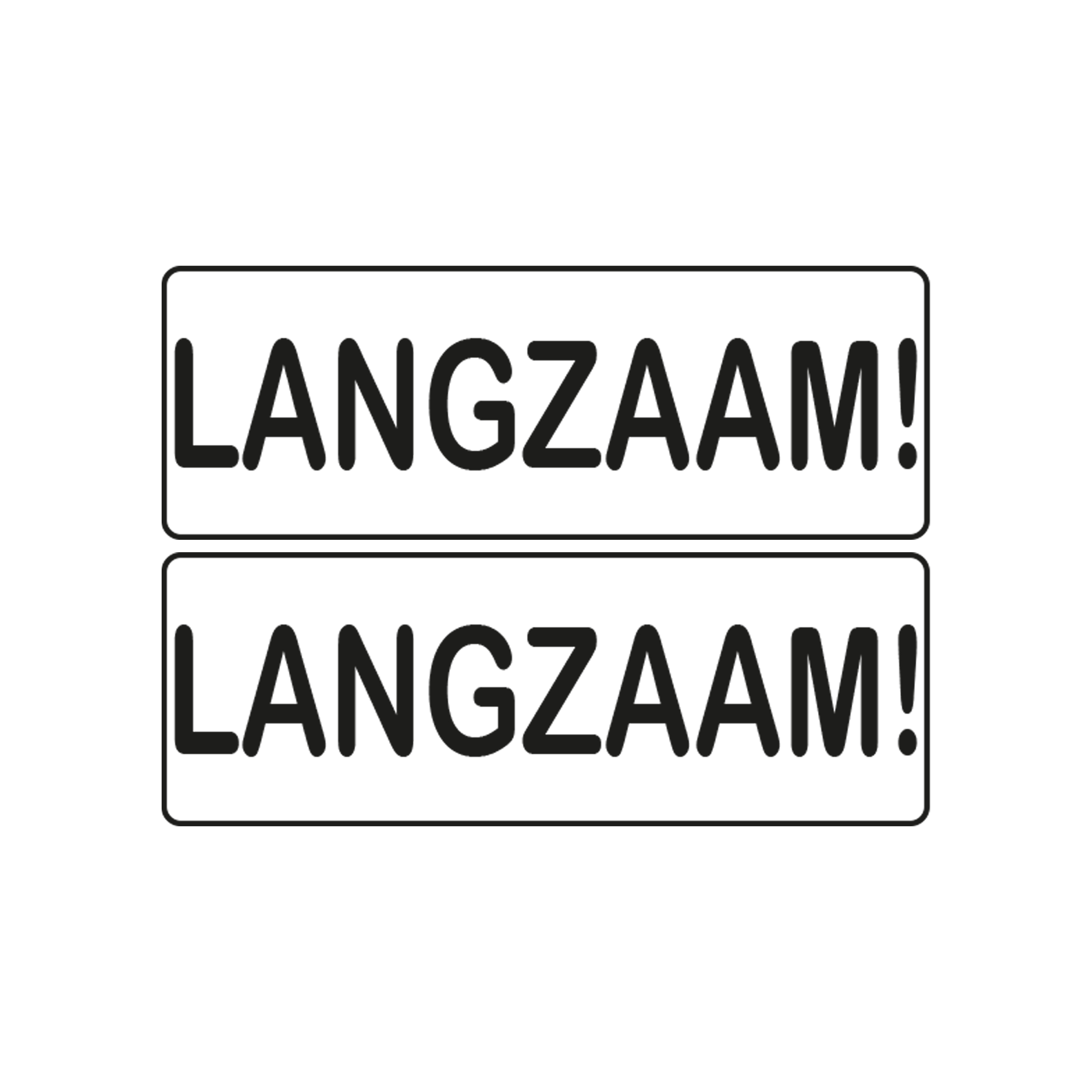 Safety Sam - Sticker set slow - Dutch - Set of 2