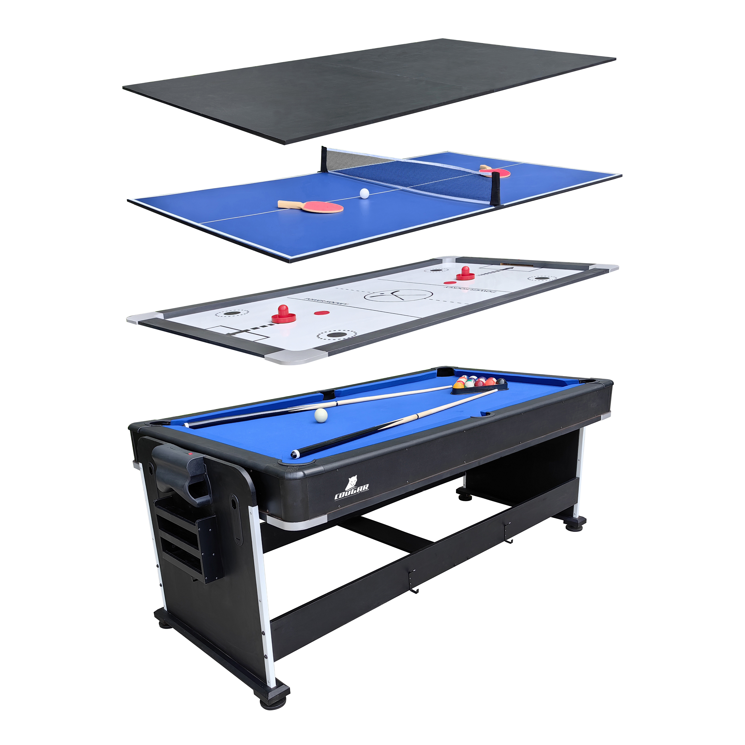 Cougar 4-in-1 Multi Game Table Black