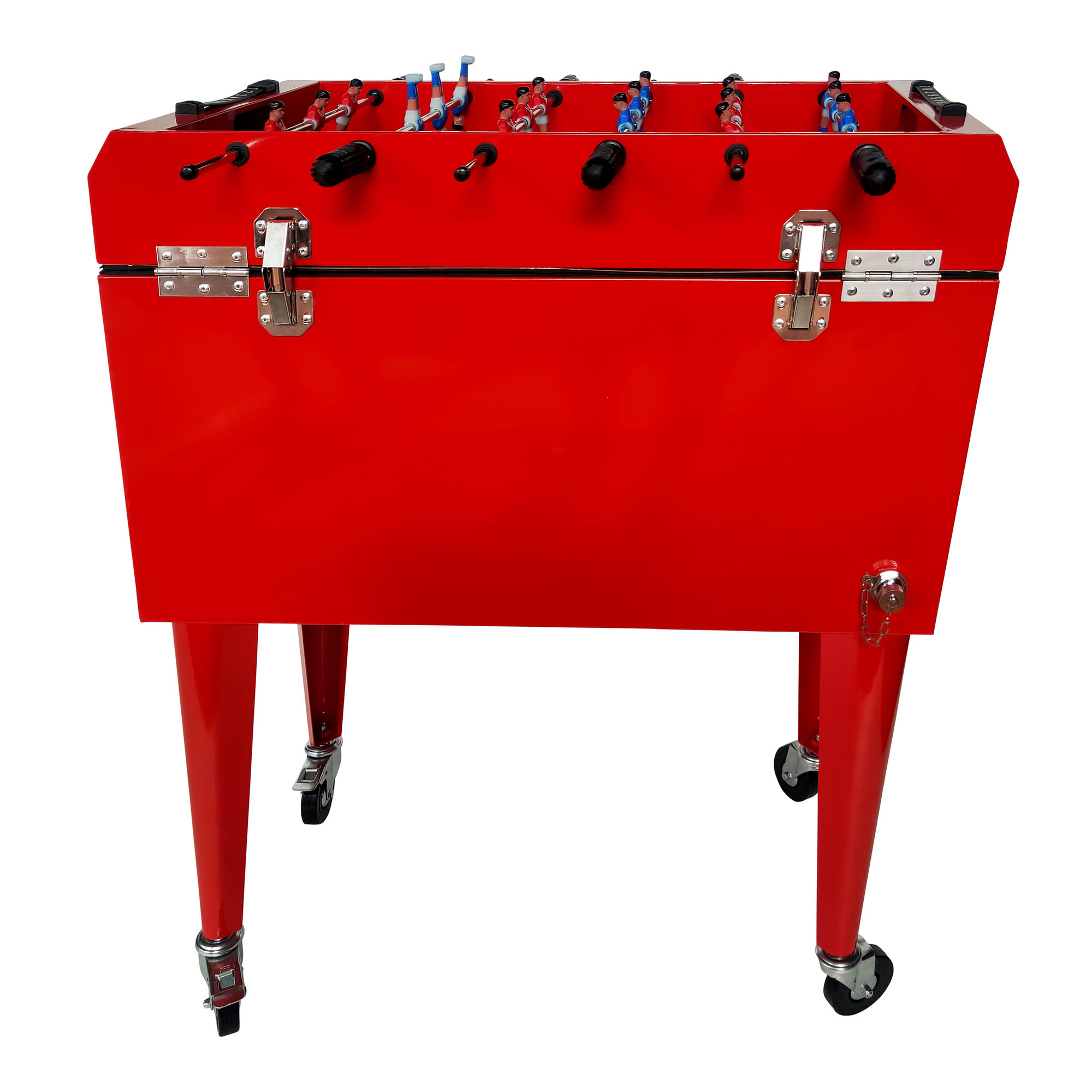 productfoto AXI Cooler met Tafelvoetbal Rood