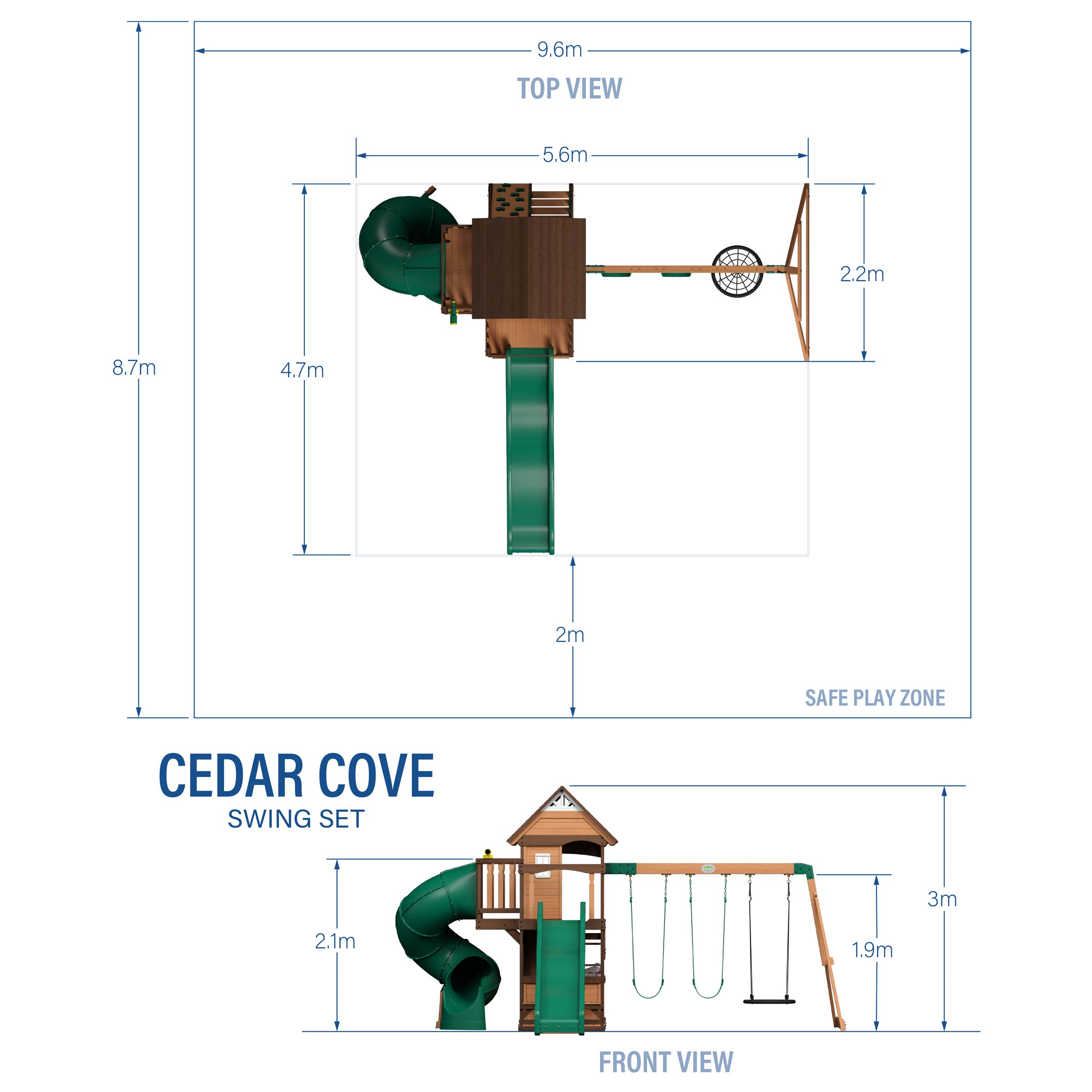 Backyard Discovery Cedar Cove Climbing Frame