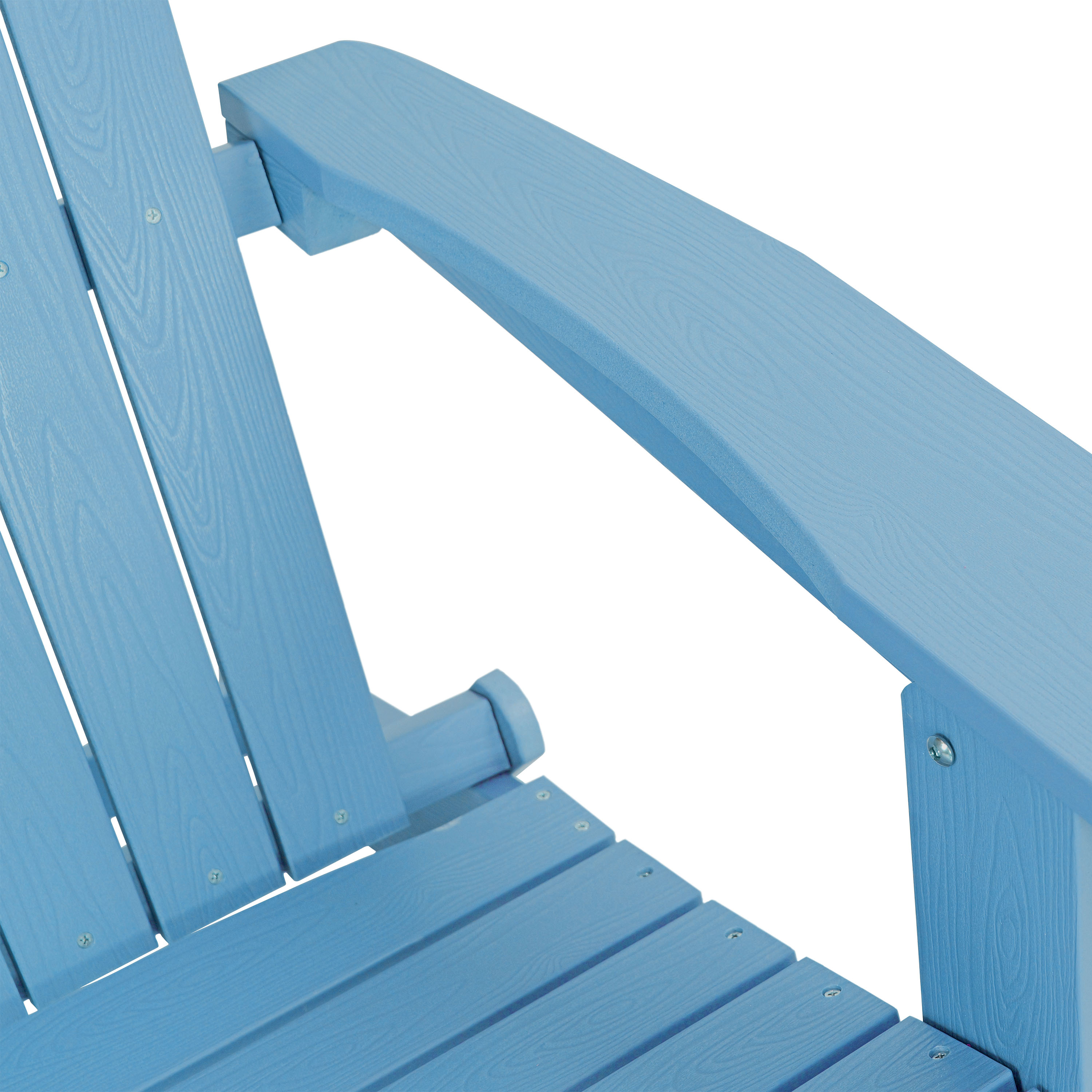 AXI Claire Folding Adirondack Chair Plastic Light Blue
