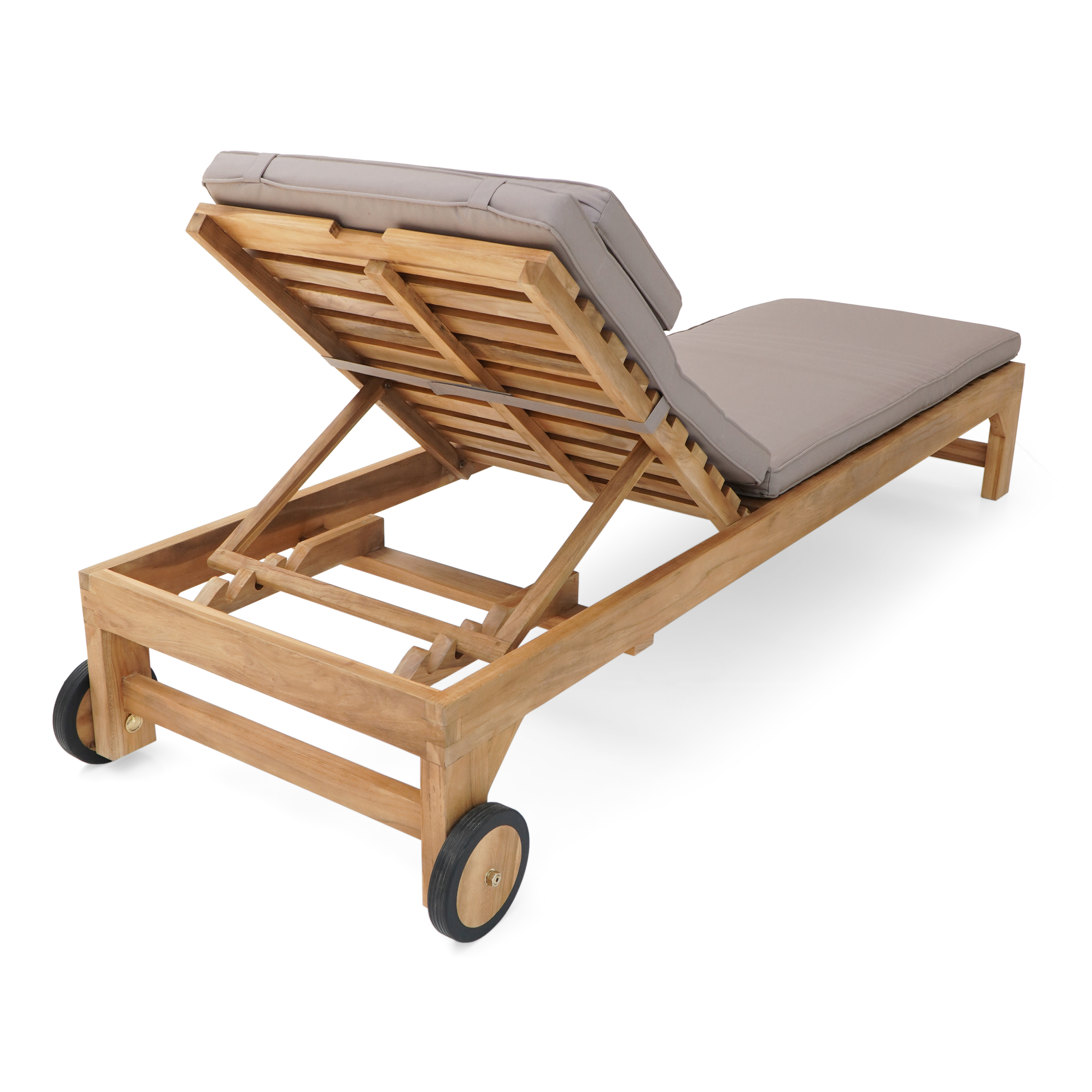 AXI Rama Sunbed with cushion - Teak