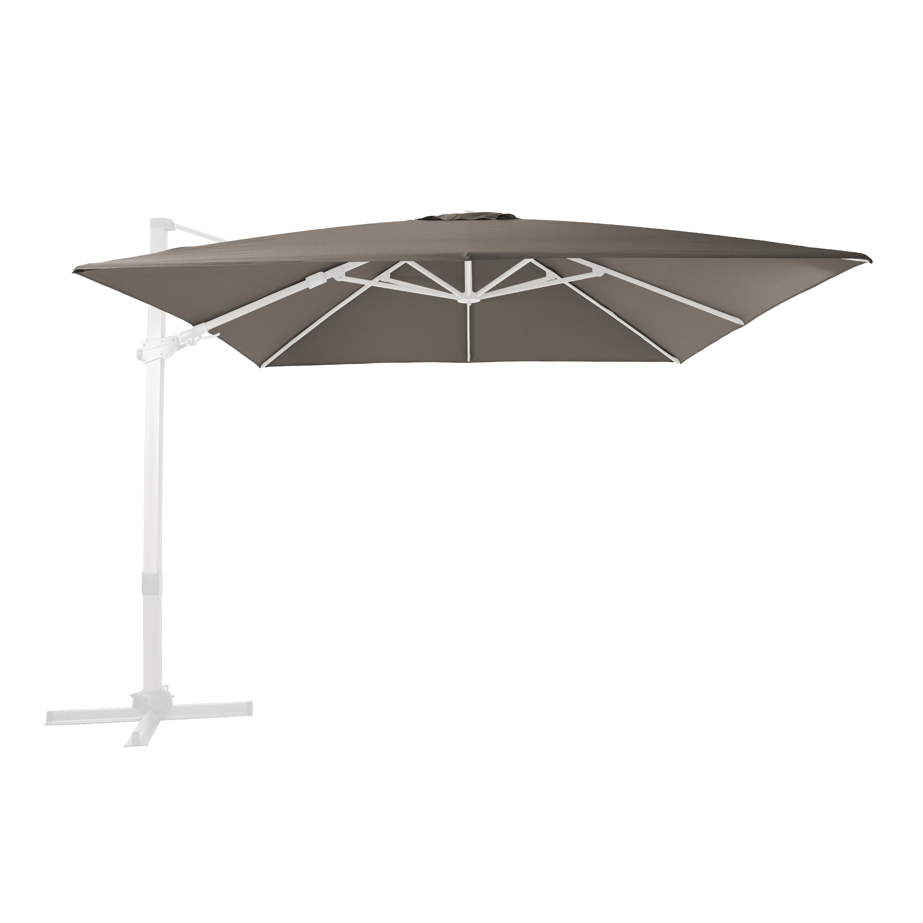 AXI Apollo Premium Cantilever Parasol 300x300cm - White/Taupe