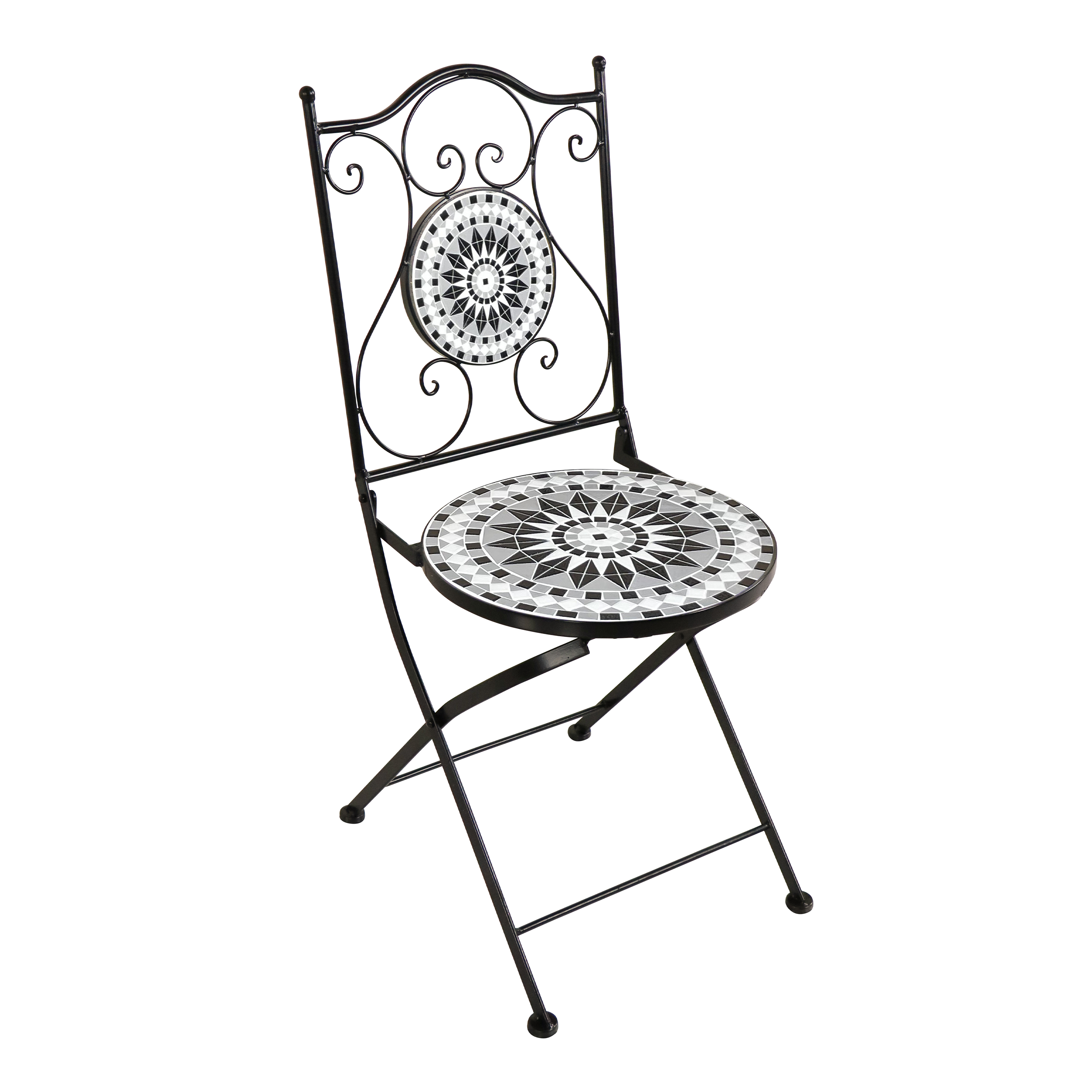 AXI Amélie Bistro Set Mosaic - Black/White