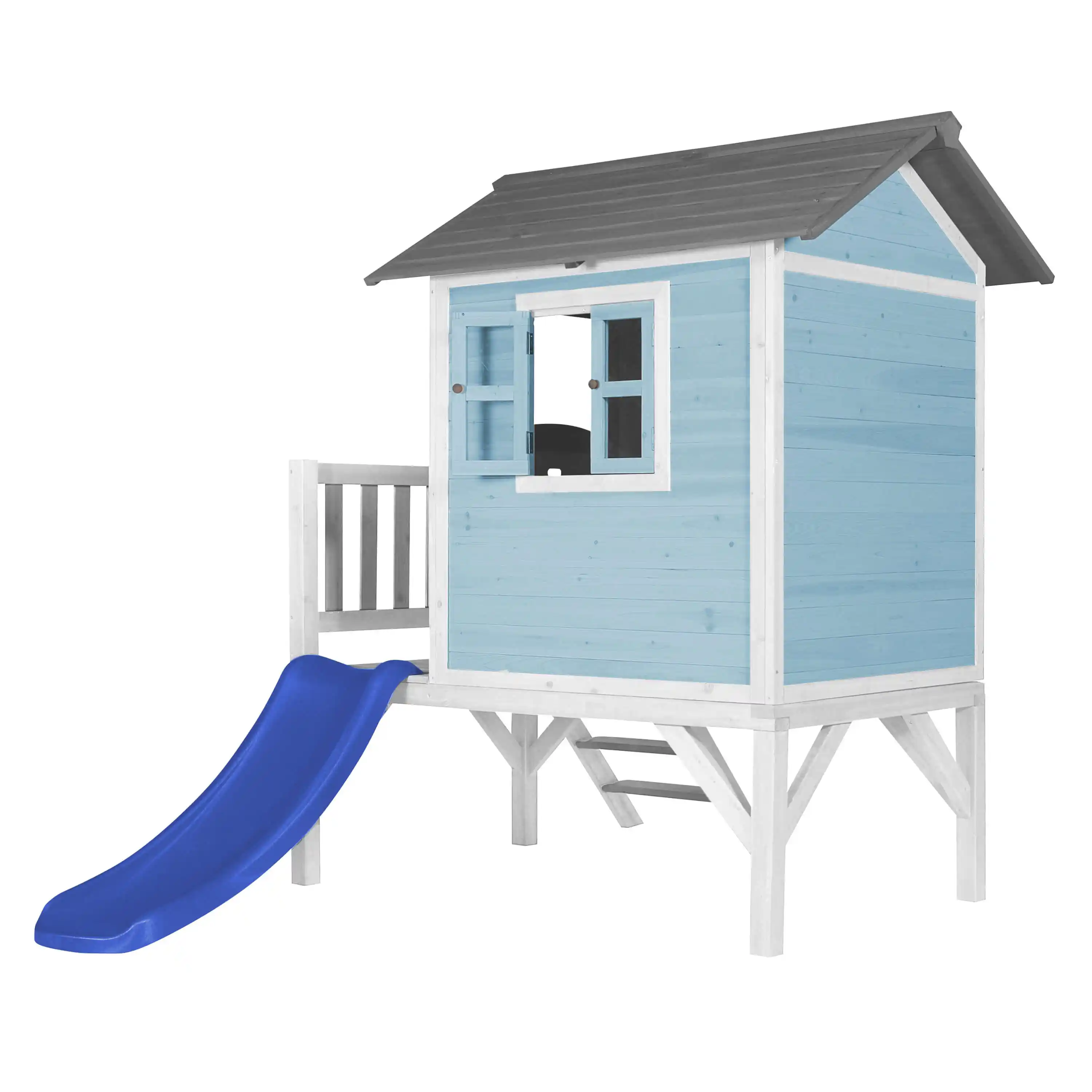 AXI Lodge XL Playhouse Caribbean Blue - Blue Slide