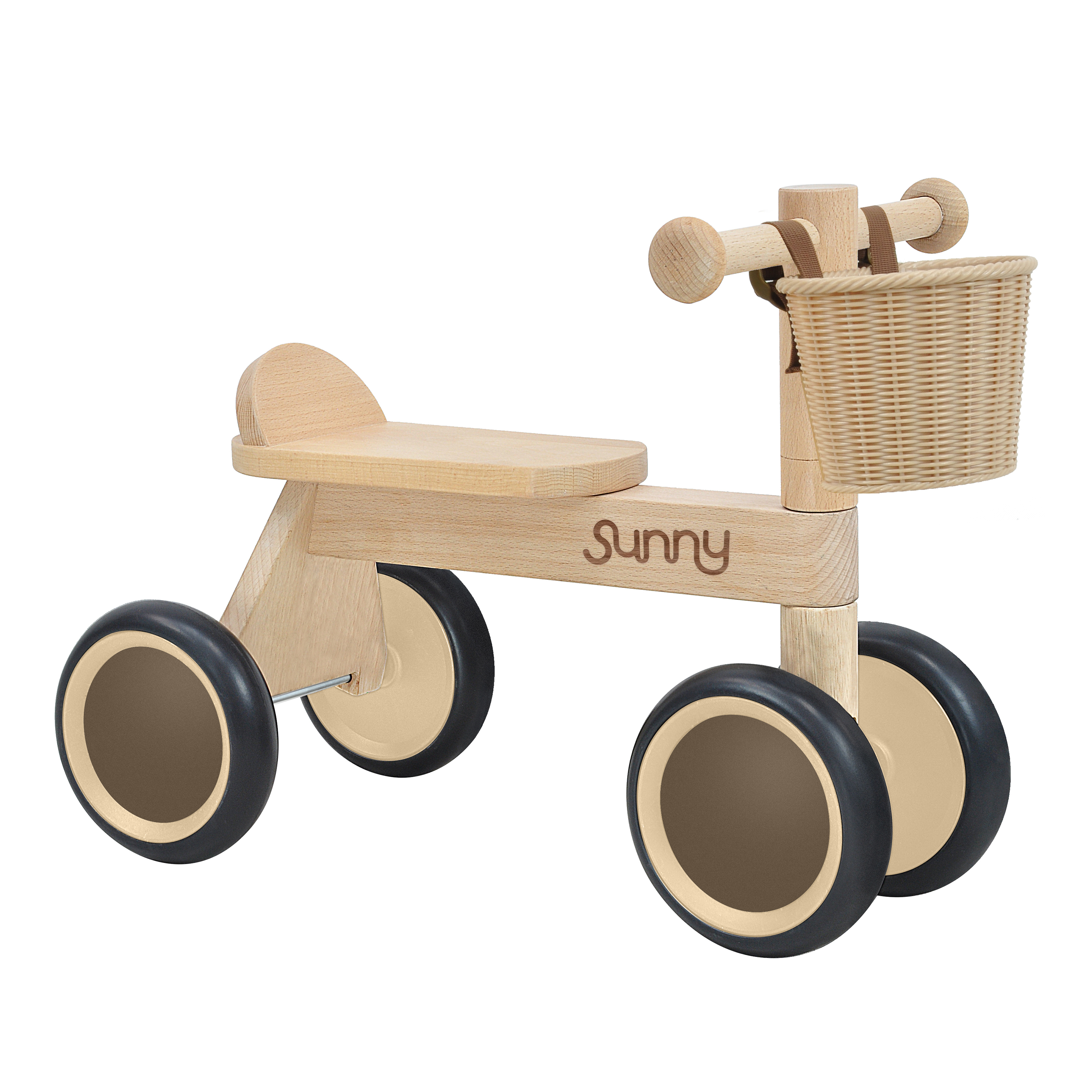 Sunny Mini Walker Wooden Balance Bike incl. Storage Basket