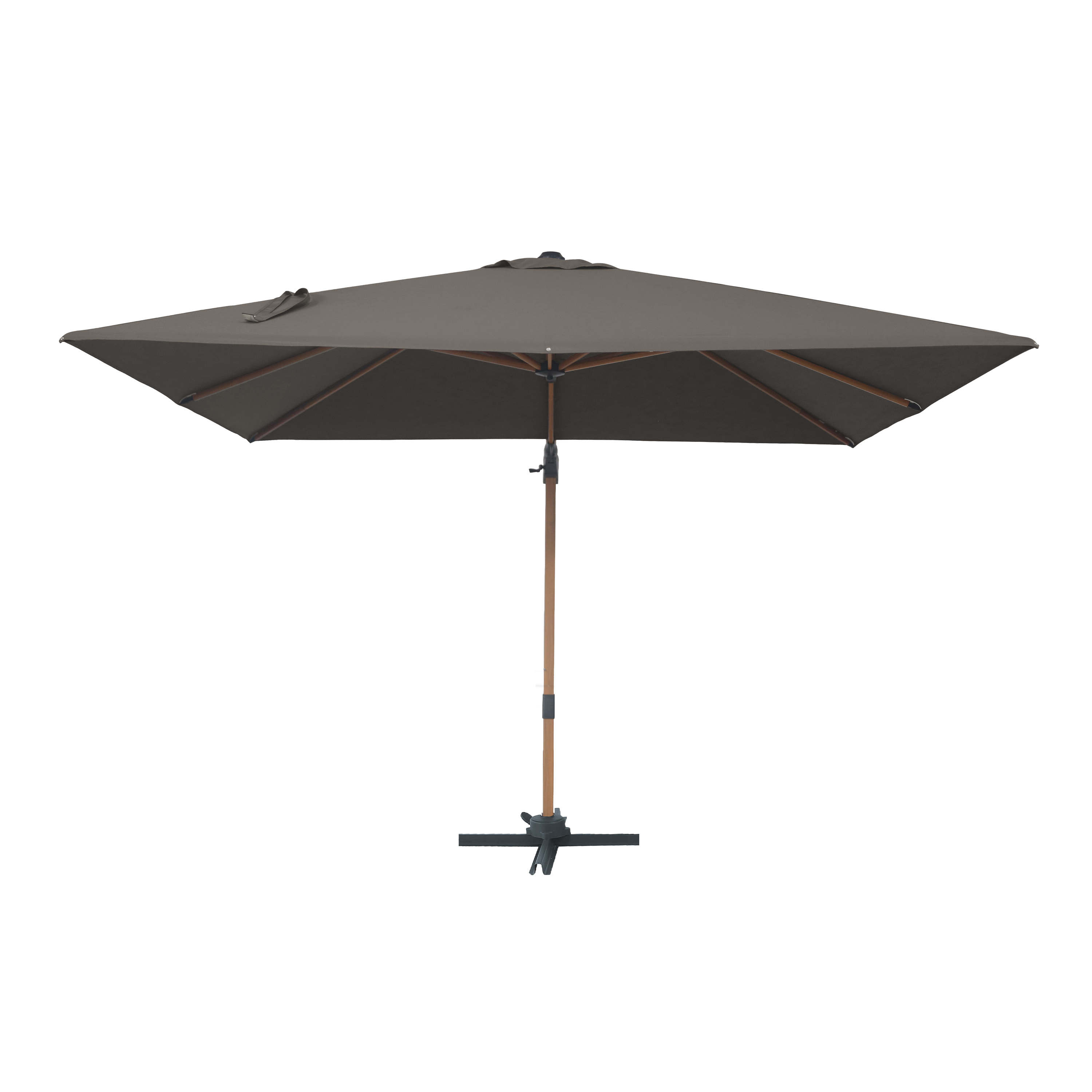 AXI Alina Cantilever Parasol 300x300cm Wood-look/Taupe
