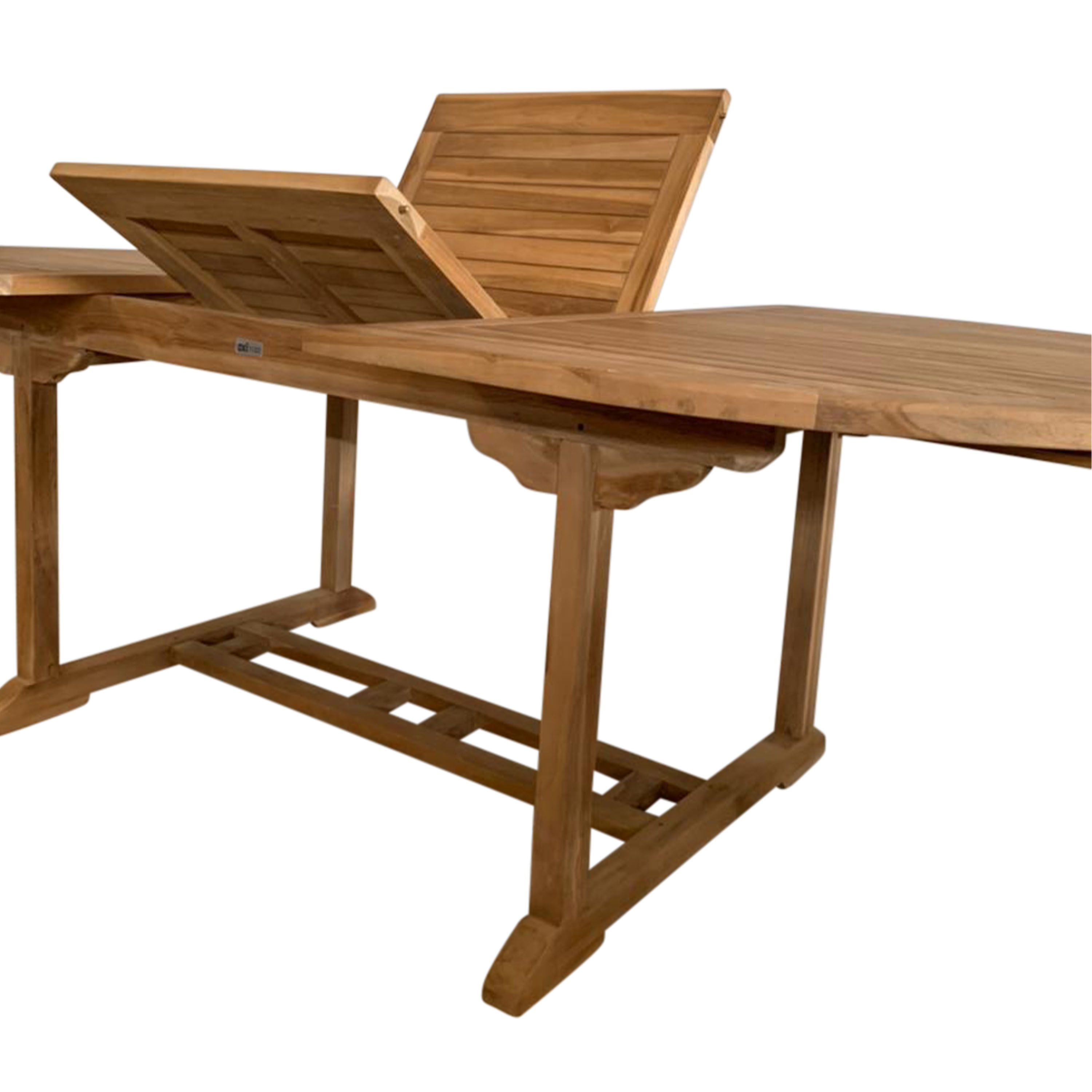 AXI Marzi/Faye 180-240 cm Dining Garden Set 7-piece Teak/Anthracite - Extendable