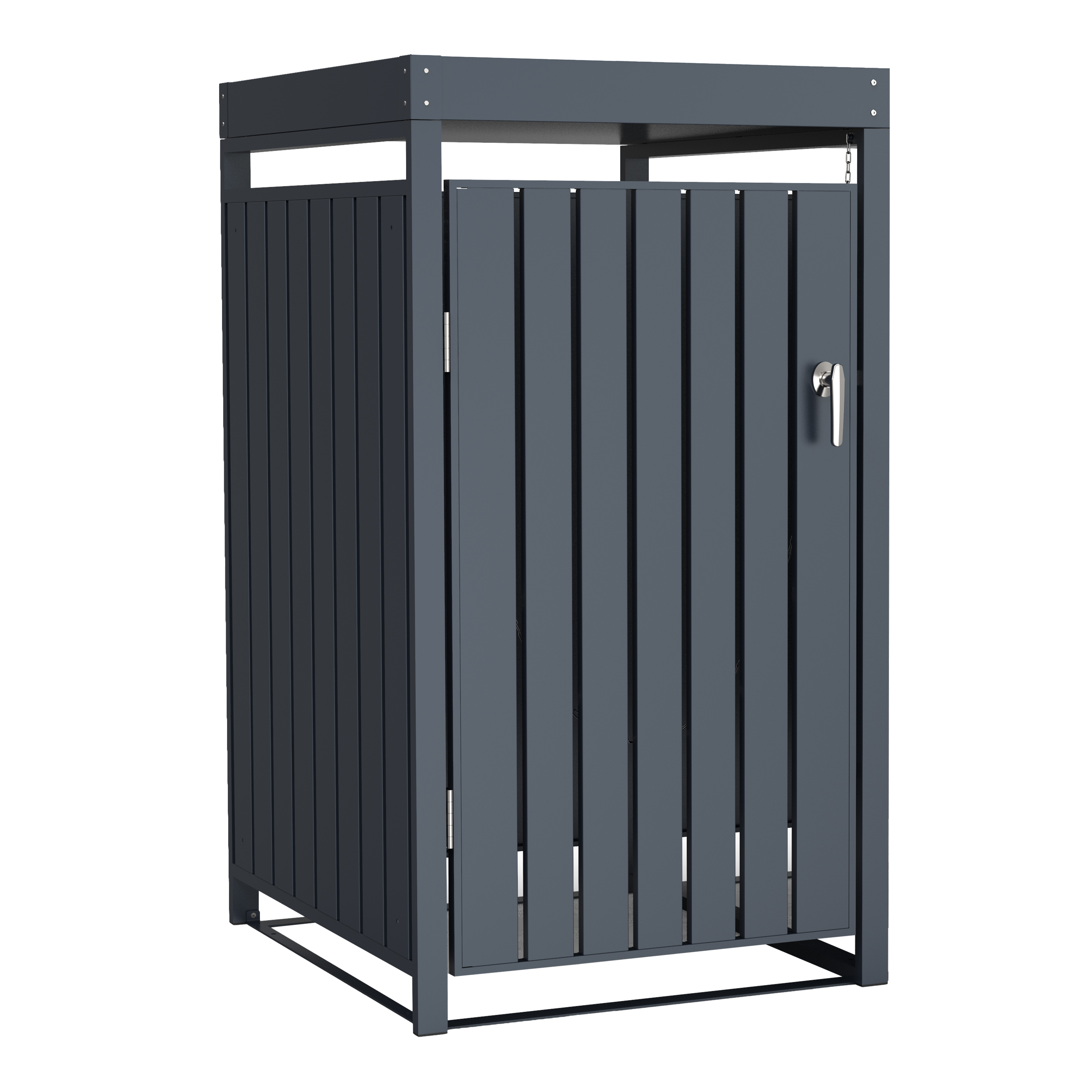 AXI Leon Metal Garbage Bin Shed with Planter - 1 Garbage Bin