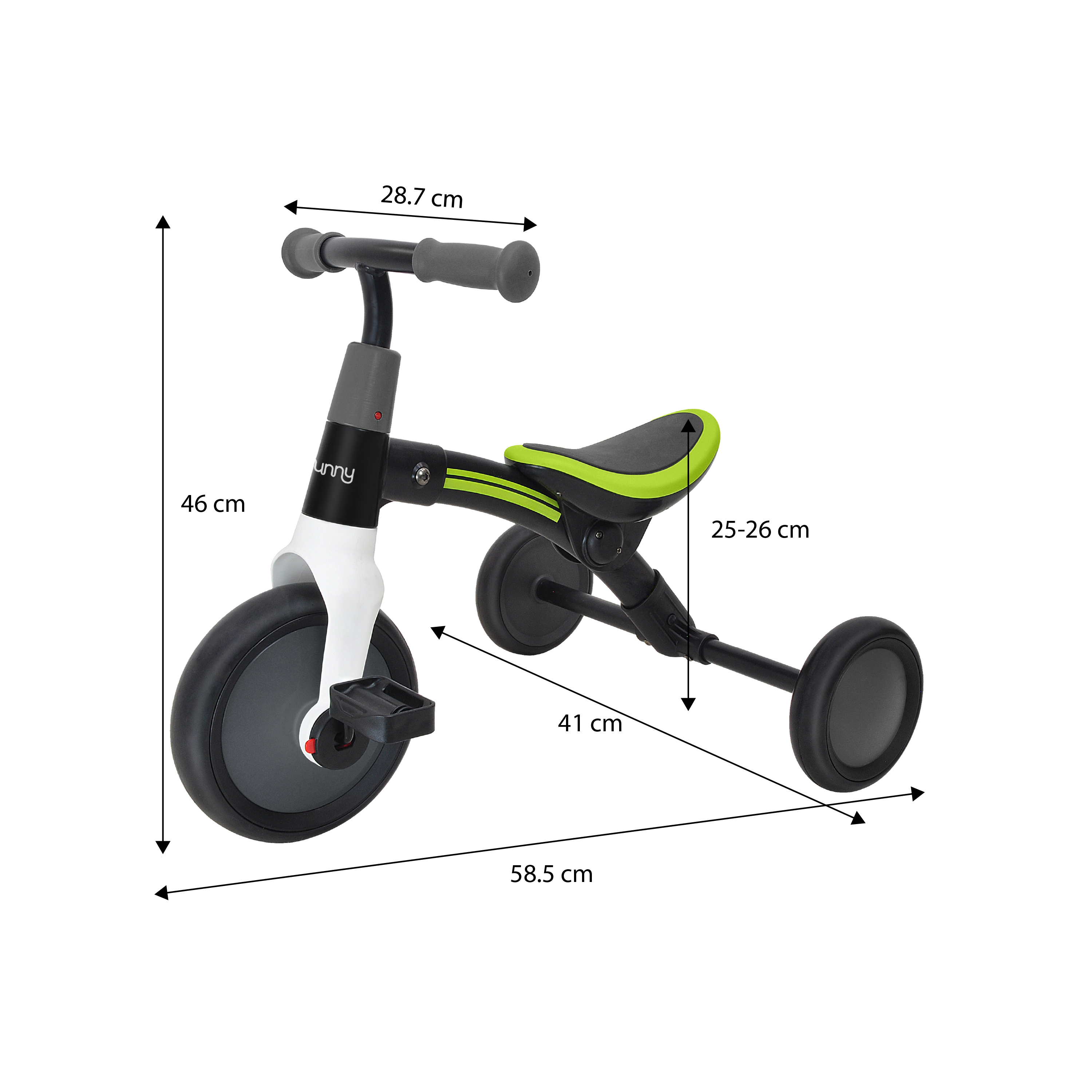 Sunny Walker 2-in-1 Balance Bike 2000 Powder-coated Steel