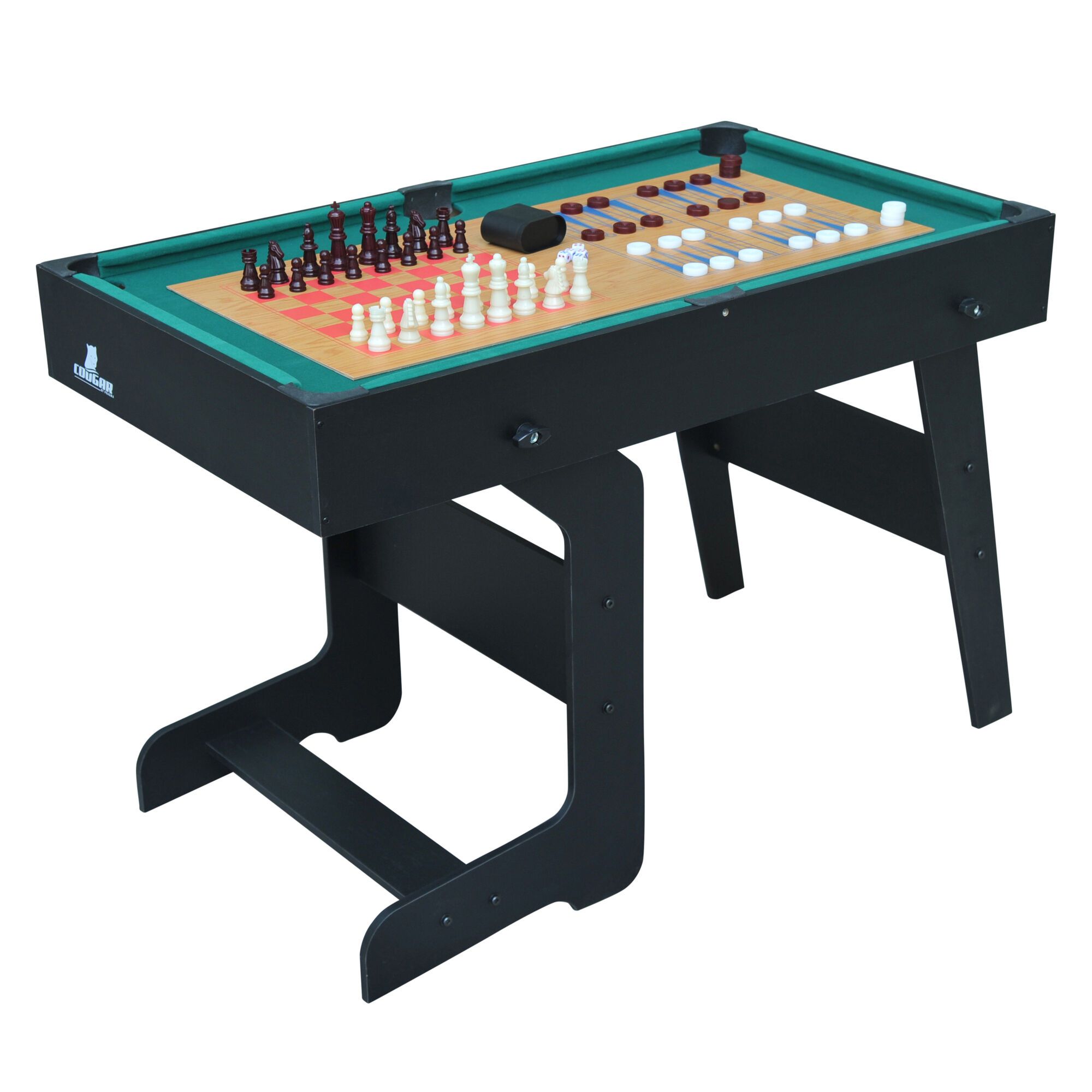 Cougar All-in-One 16-in-1 Multi Game Table - Black