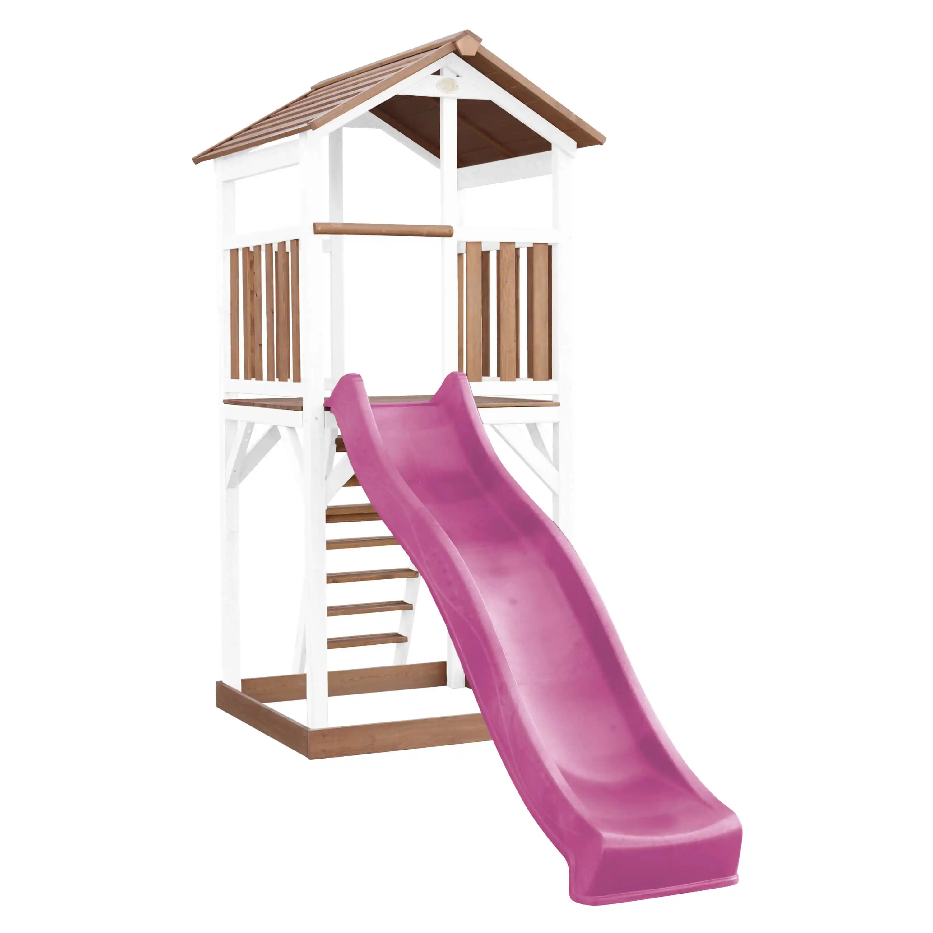 AXI Beach Tower Brown/White - Purple Slide