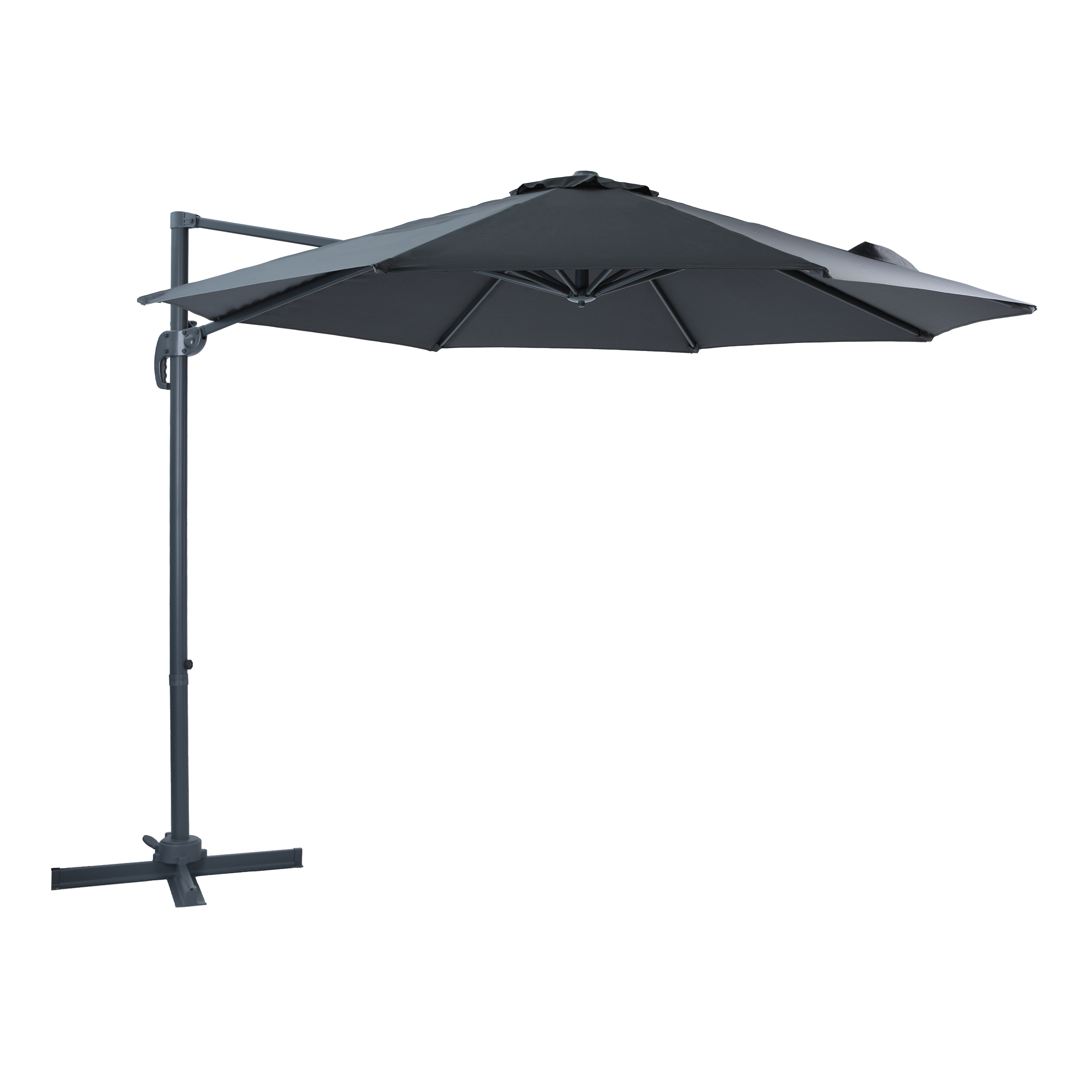 AXI Marisol Cantilever Parasol Ø 300cm Round - Grey/Grey