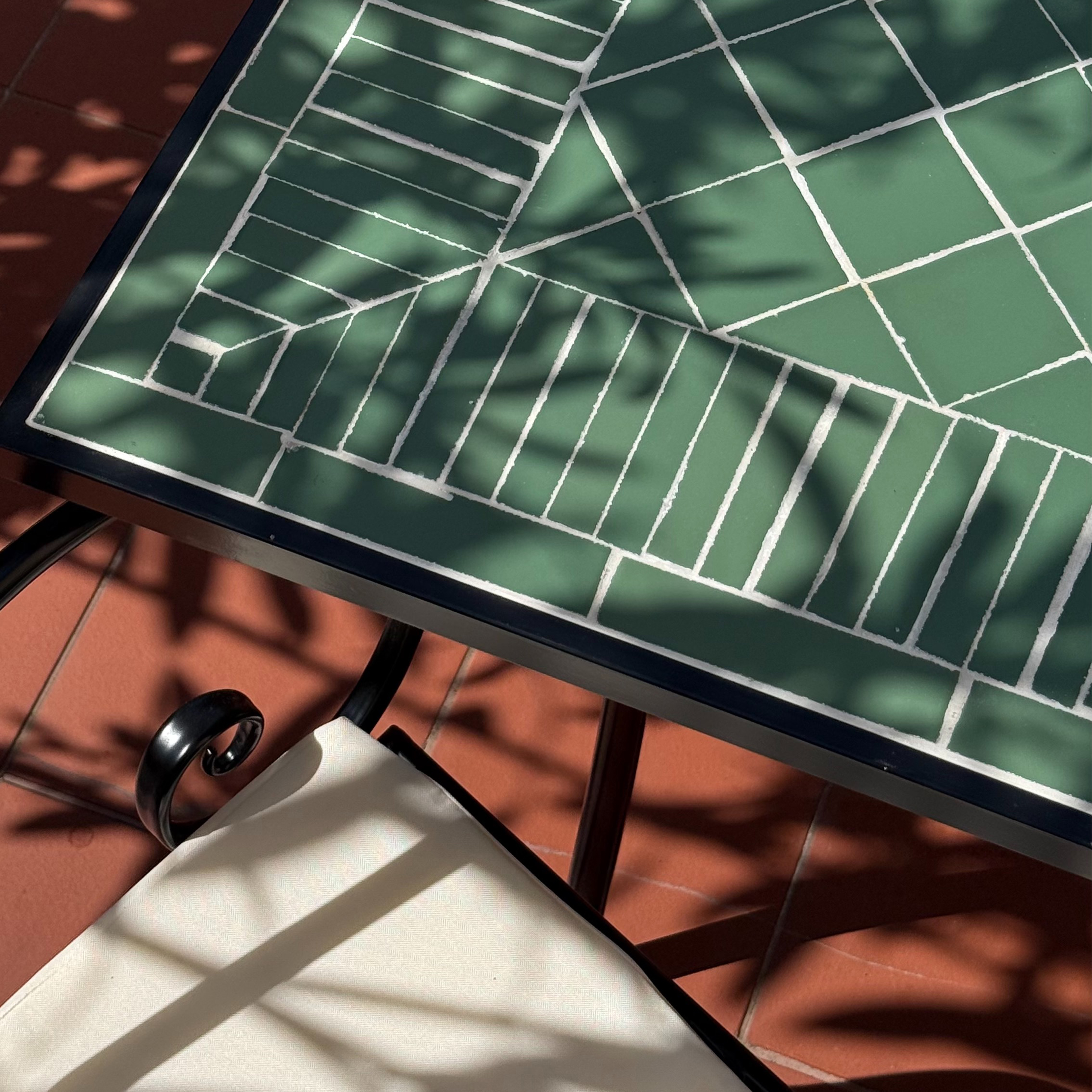 AXI Leonie 5-piece Bistro Set Mosaic - Dark green