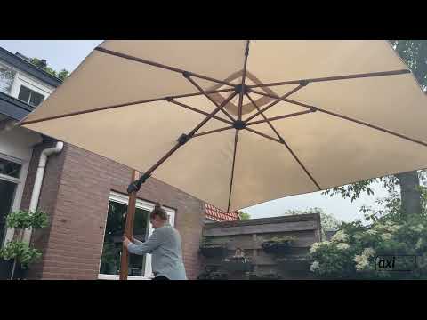 AXI Apollo Premium Cantilever Parasol 300x300cm - Grey/Grey
