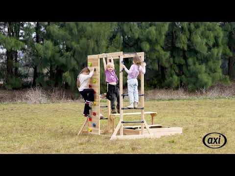 AXI Dex Climbing Frame with Sandbox, Monkey Bars and Picnic Table