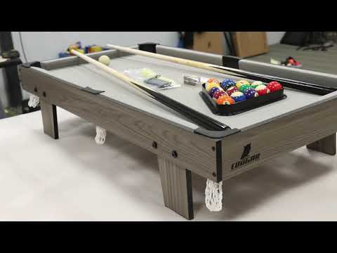 Cougar Pool Table Mini 3 ft Oak/Grey