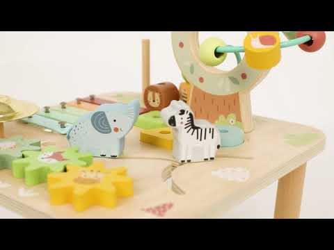 Tooky Toy Wooden Activity Table with Xylophone and Animals