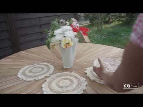 AXI Hani Teak Round Garden Table Ø 150 cm